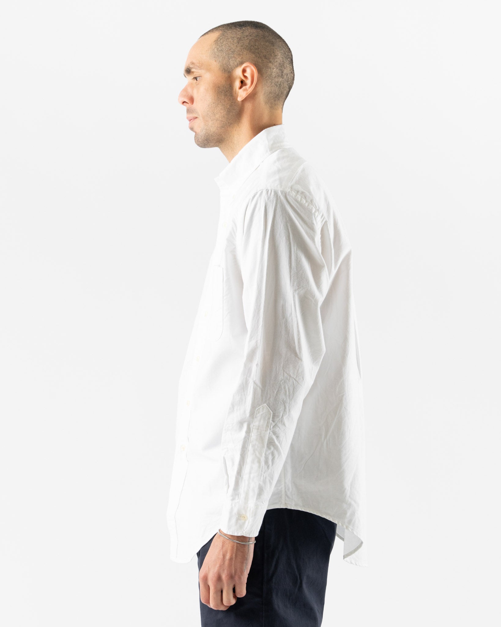 orSlow Oxford Standard Button Down Shirt in White