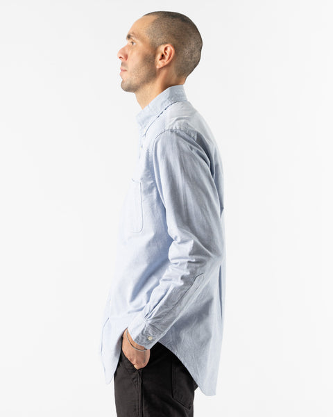 orSlow Oxford Standard Button Down Shirt in Light Blue