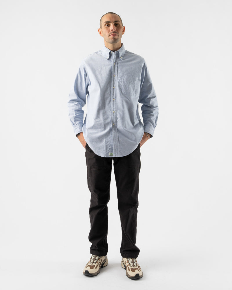 orSlow Oxford Standard Button Down Shirt in Light Blue