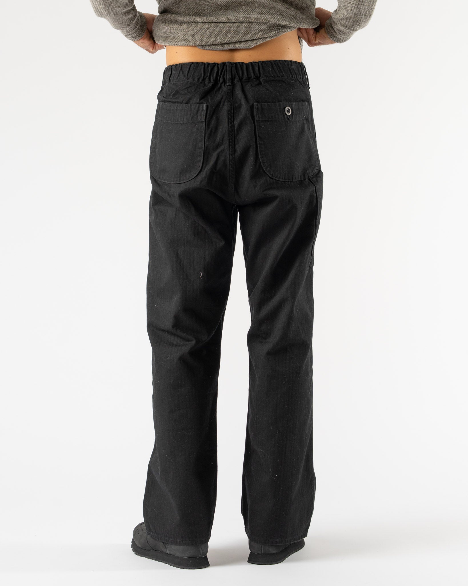orSlow Wide Fit French Work Pants in Black Curated at Jake and Jones