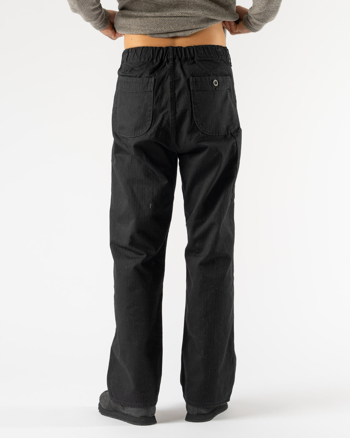 orSlow Wide Fit French Work Pants in Black Curated at Jake and Jones