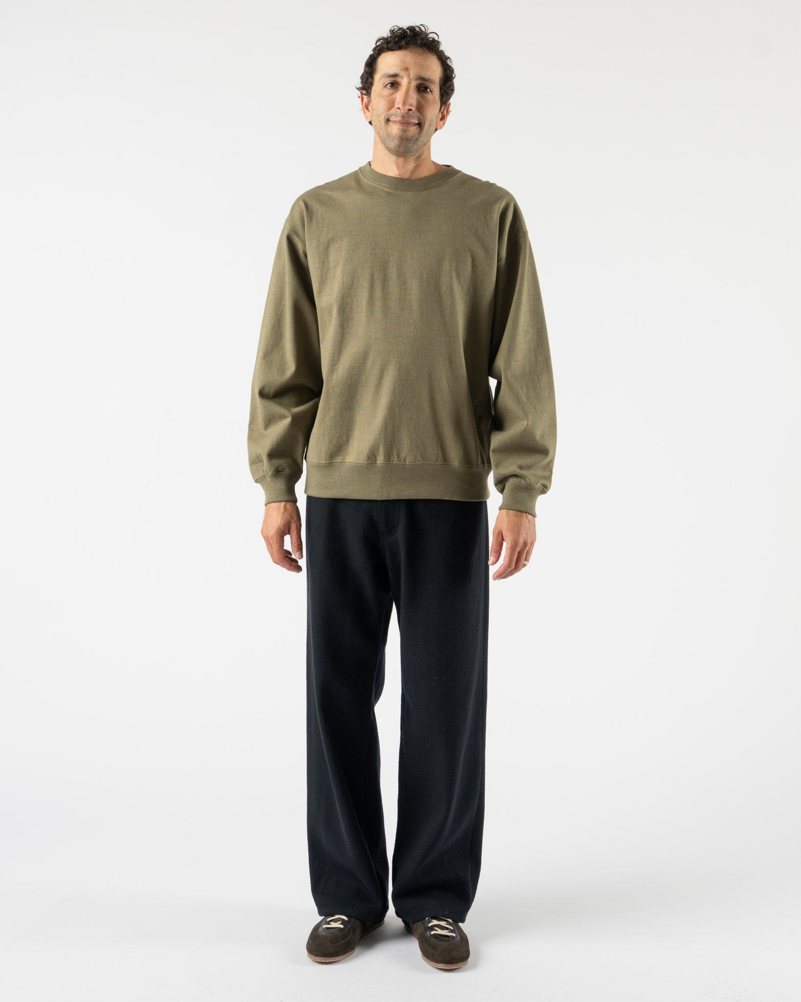Pilgrim Surf + Supply Jaar Reinforced Crew in Olive
