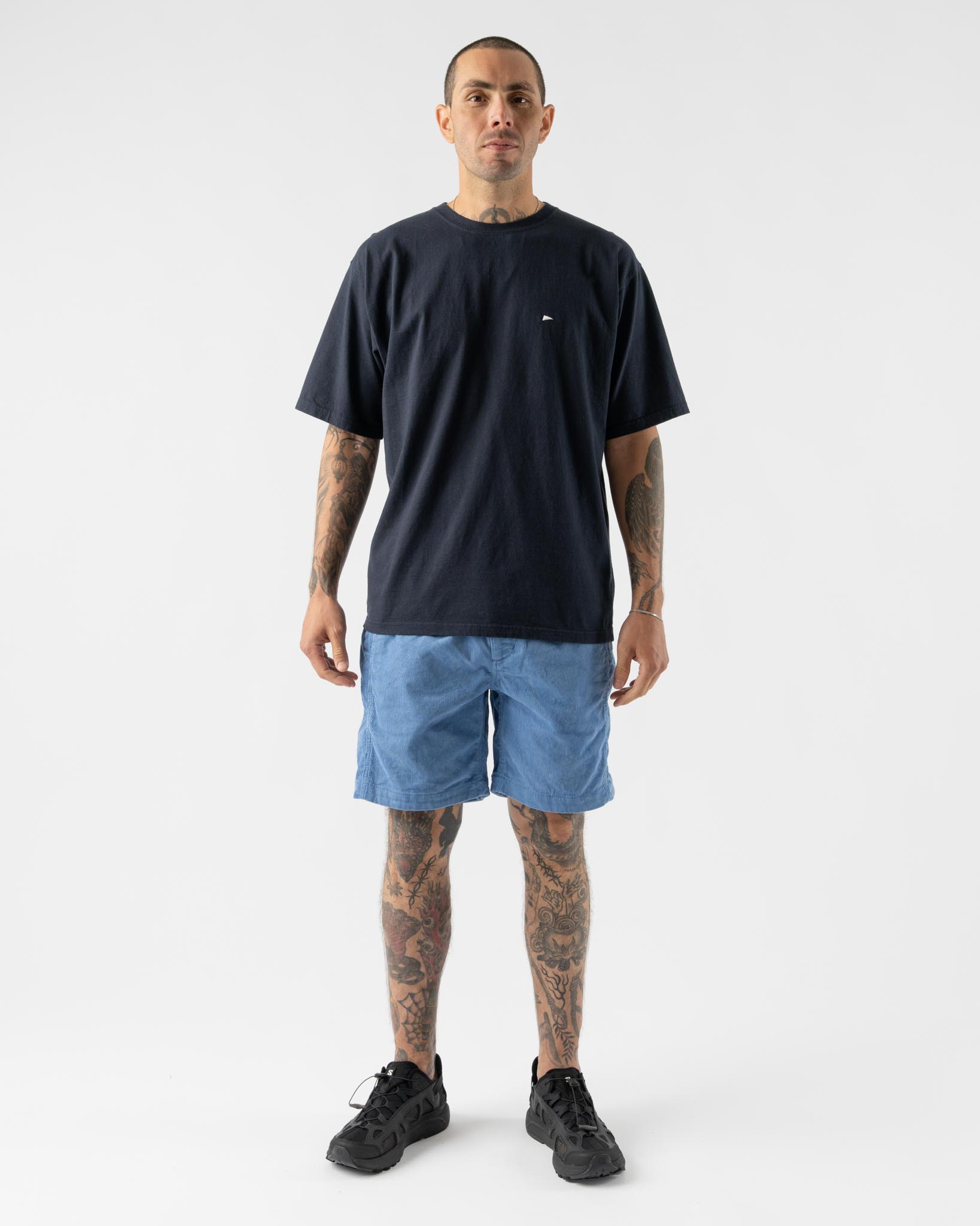 Pilgrim Surf + Supply Salathe Corduroy Climbing Short in Blue