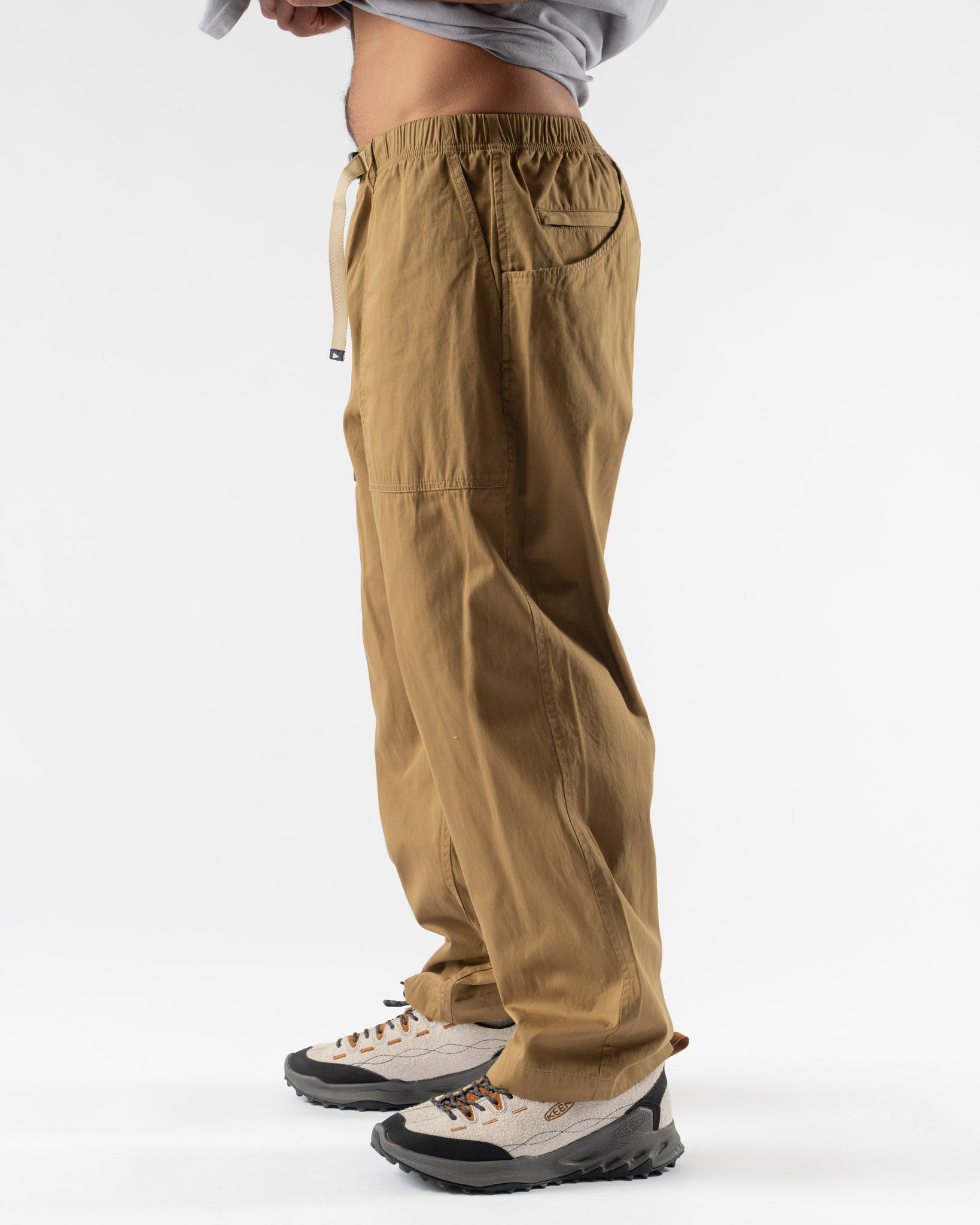 Pilgrim Surf + Supply Salathe Cordura Straight Pant in Khaki