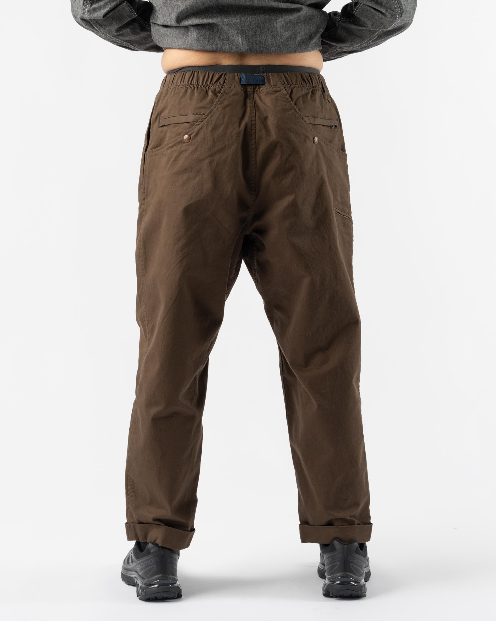 Pilgrim Surf + Supply Salathe Twill Climbing Pant in Brown