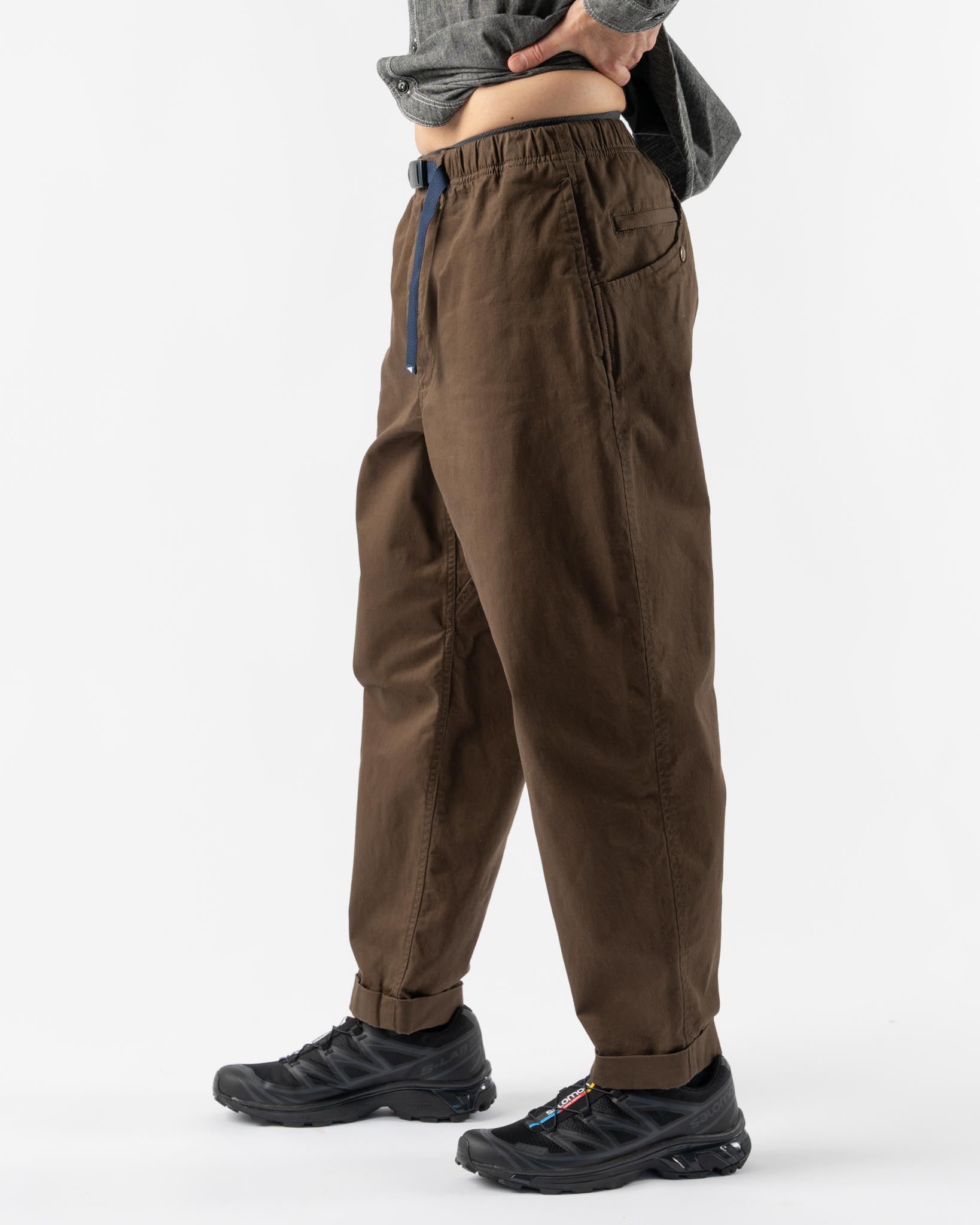 Pilgrim Surf + Supply Salathe Twill Climbing Pant in Brown