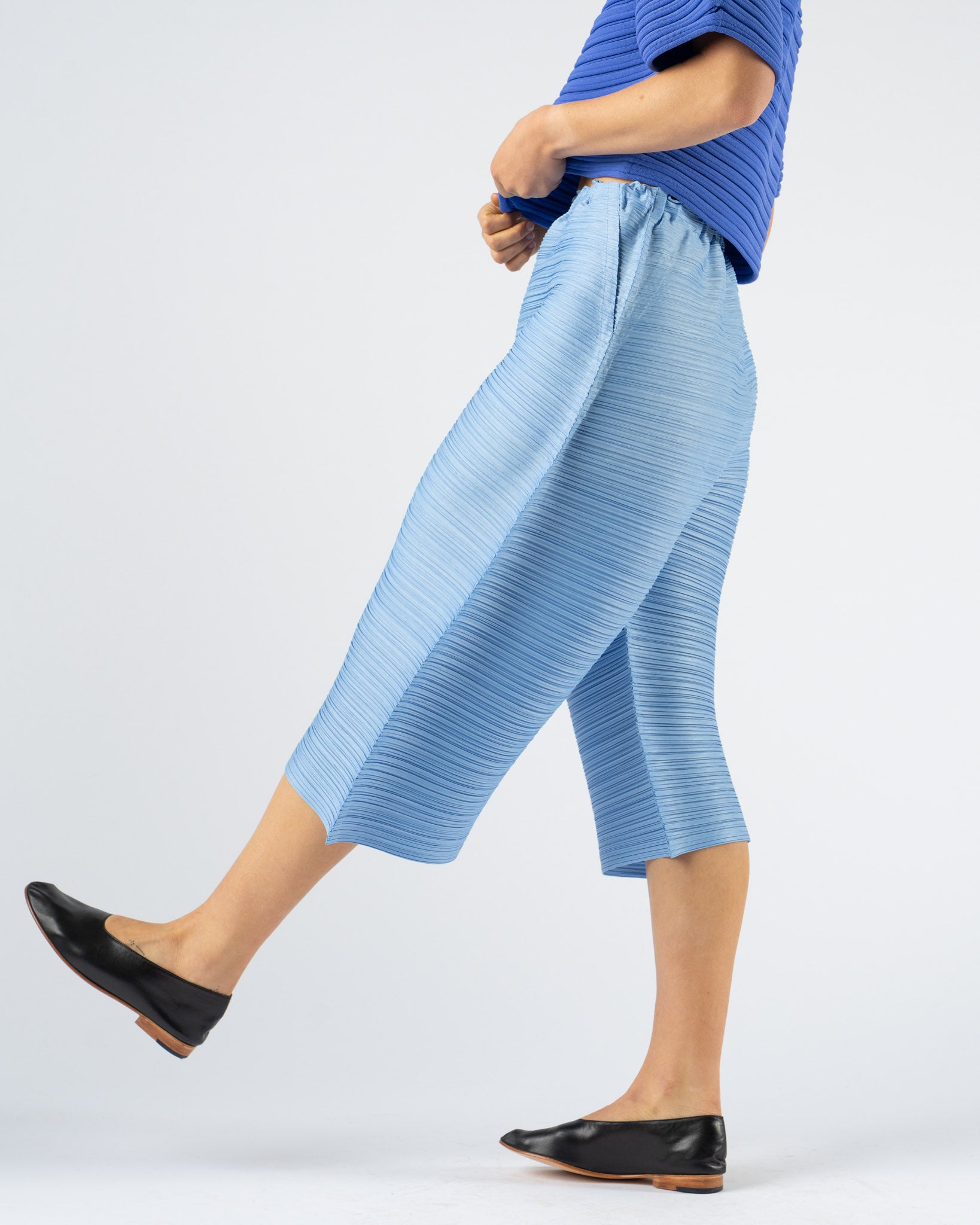 Pleats Please Issey Miyake Thicker Bottoms 2 in Light Blue