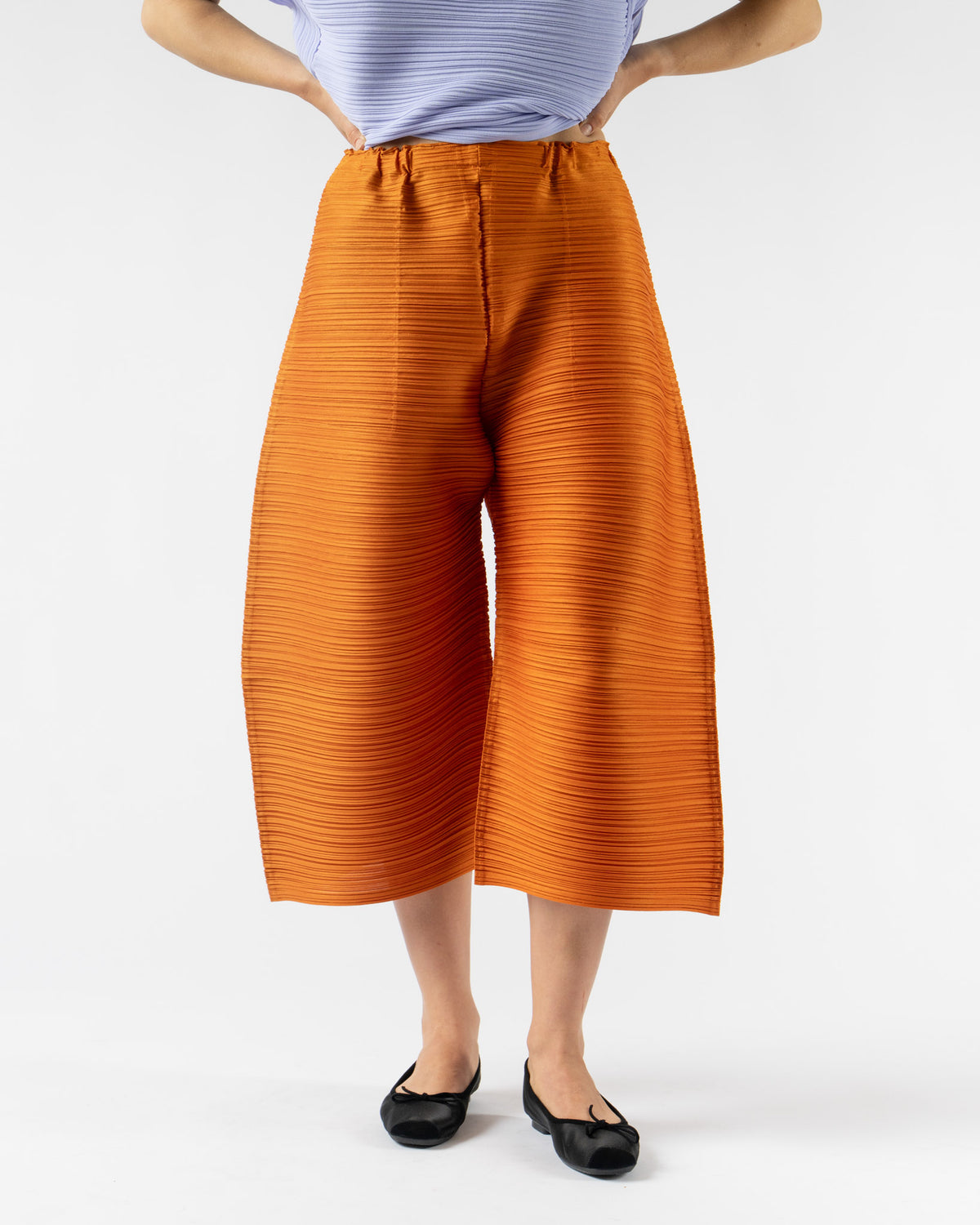 Pleats Please Issey Miyake Thicker Bottoms 2 in Light Brown