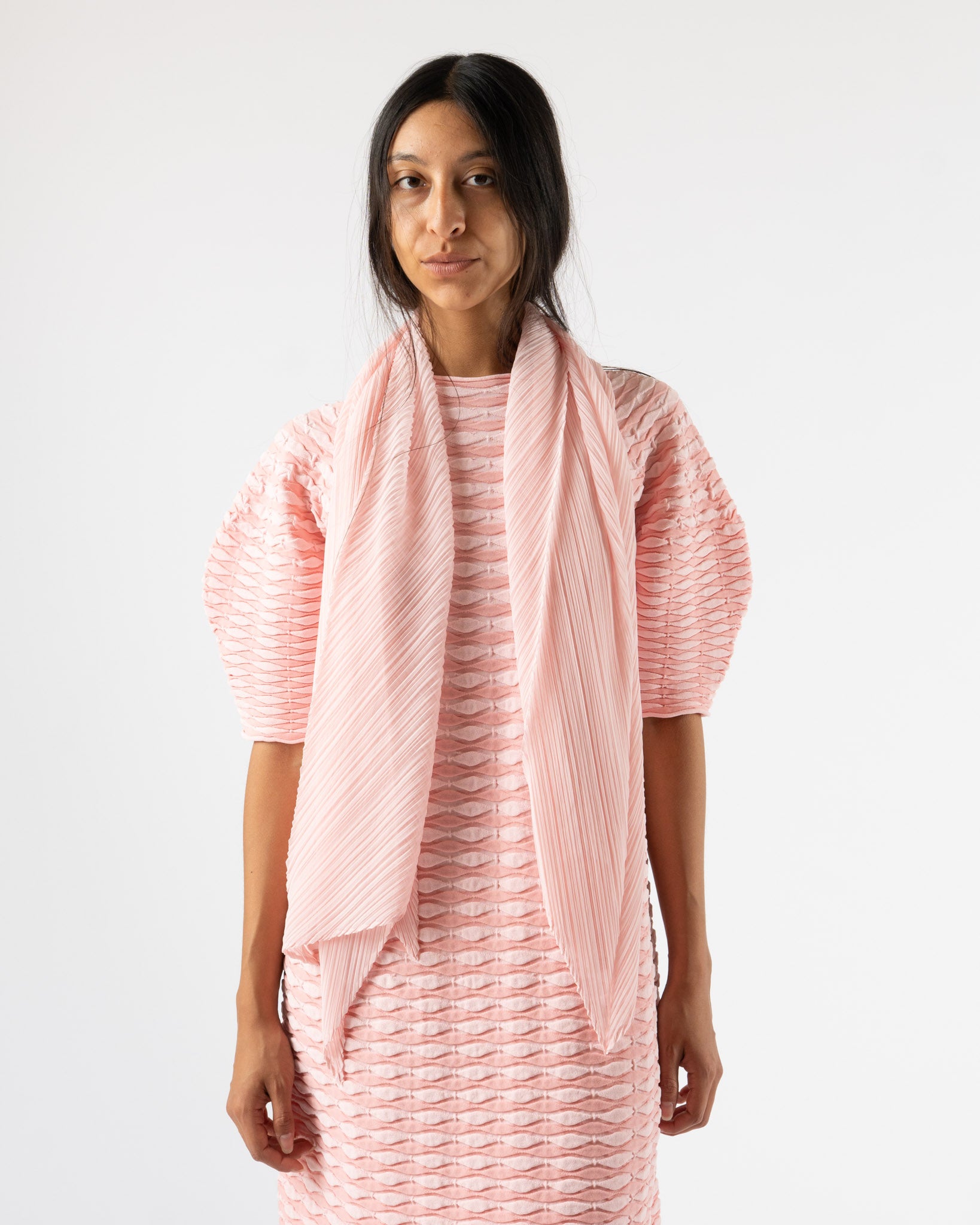 Pleats Please Issey Miyake March Monthly Scarf Light Pink
