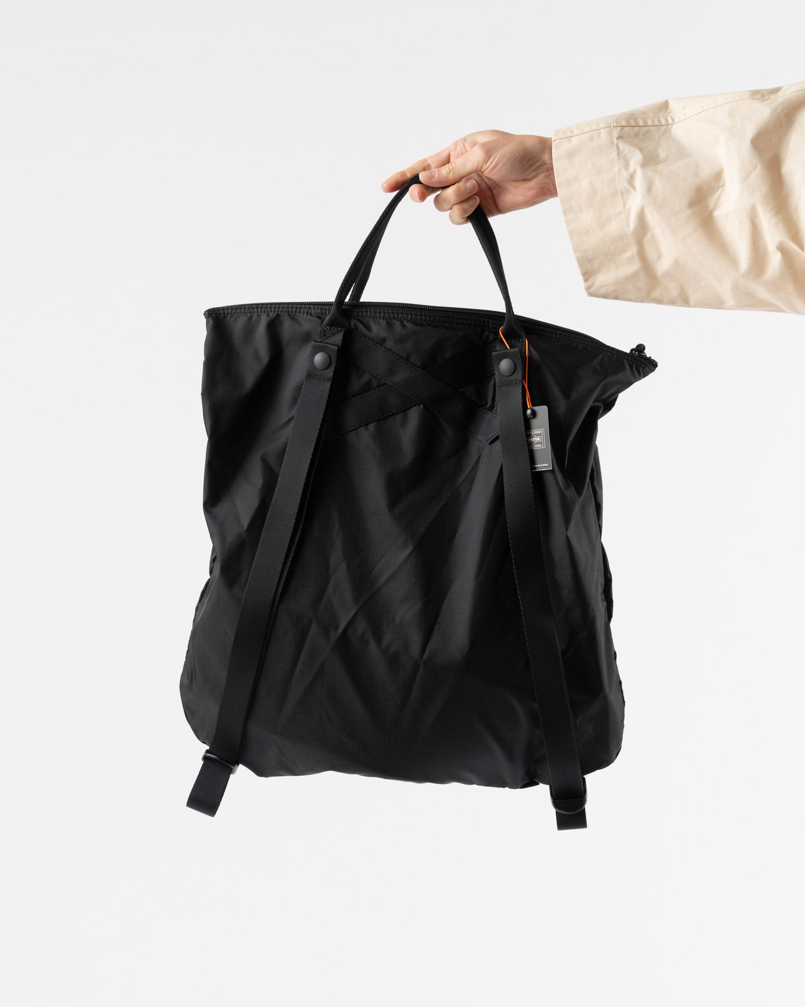 Porter Yoshida Flex 2-Way Tote Bag in Black