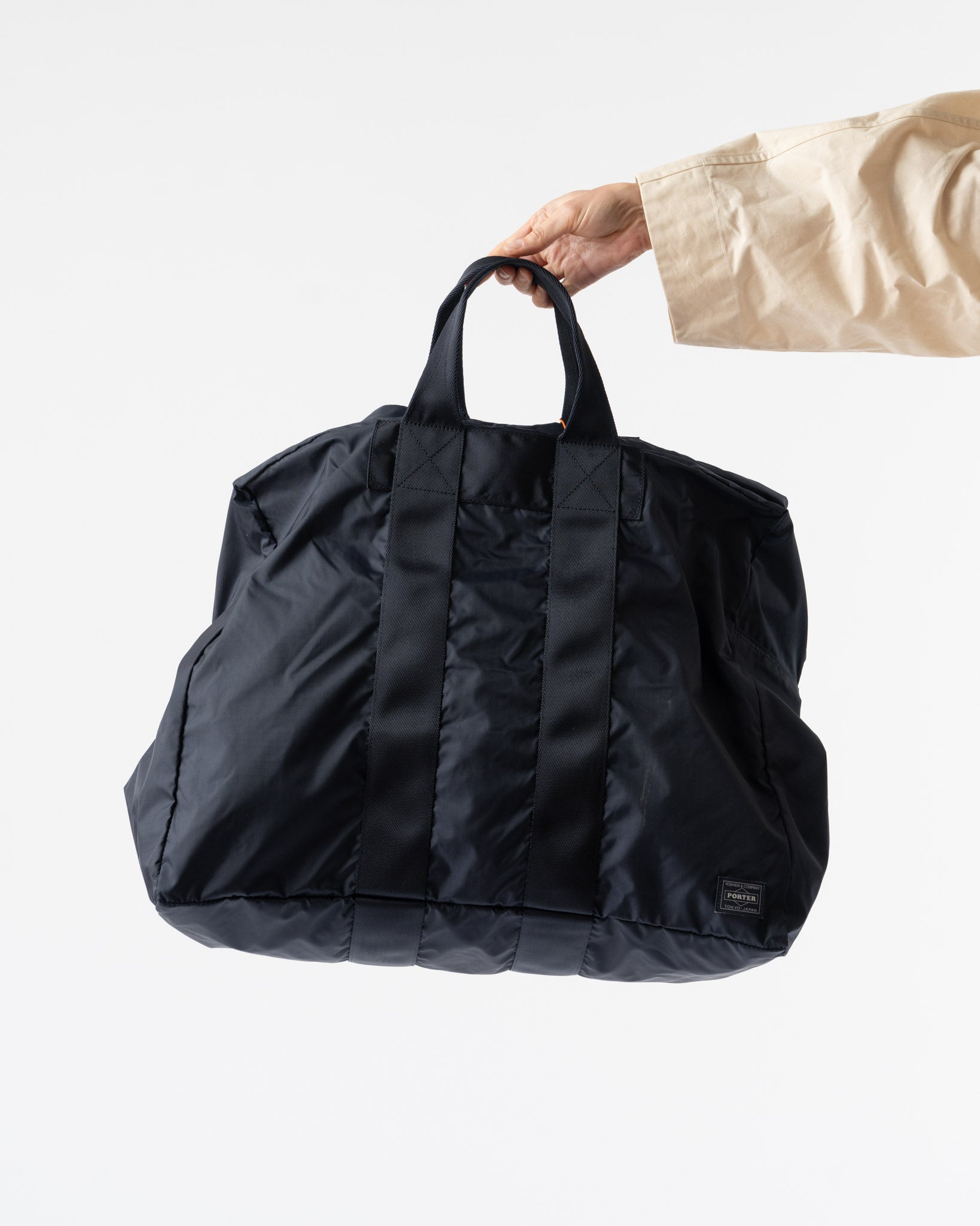 Porter Yoshida Flex 2-Way Duffle Bag in Navy