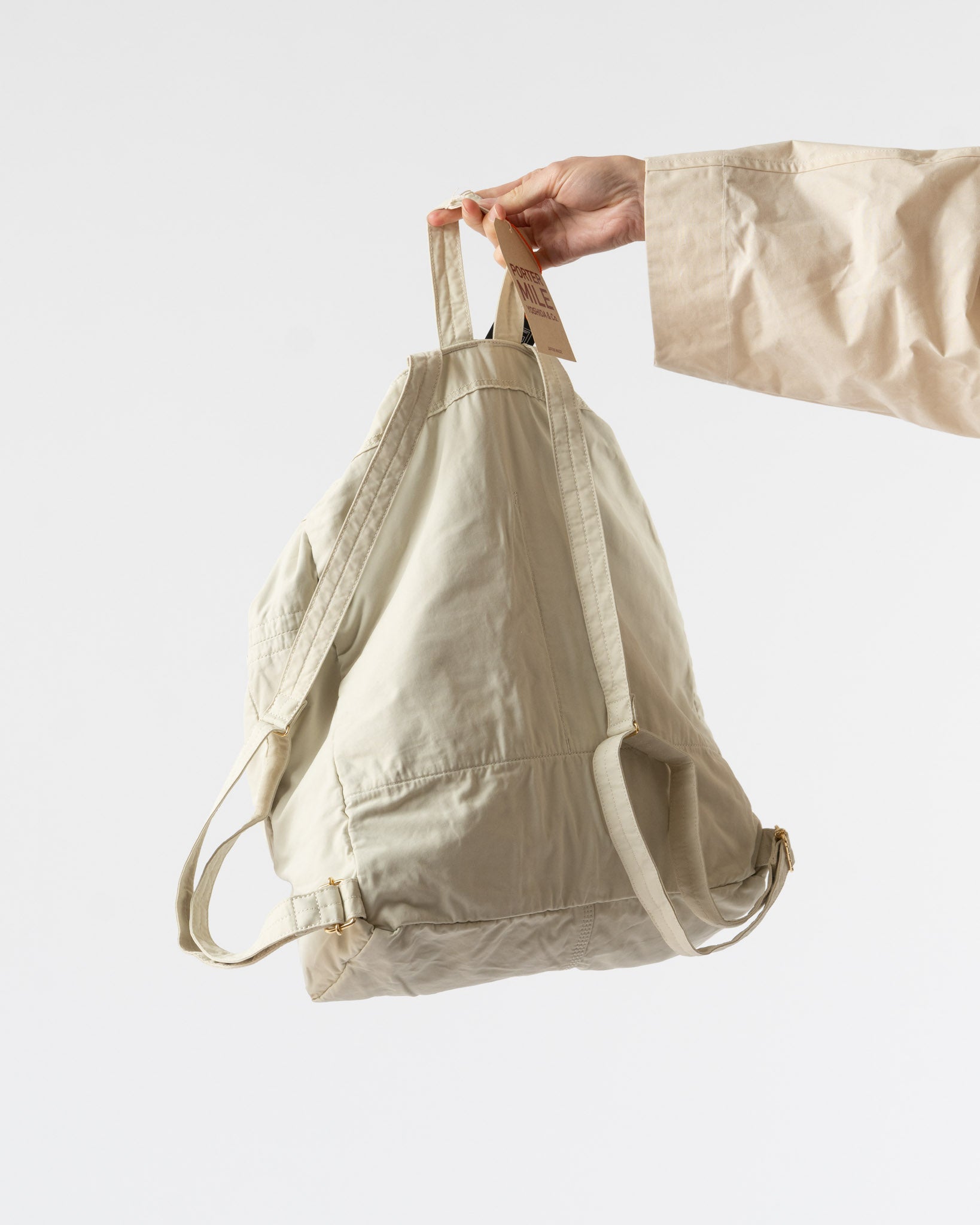 Porter Yoshida Miles Knapsack in Off-White