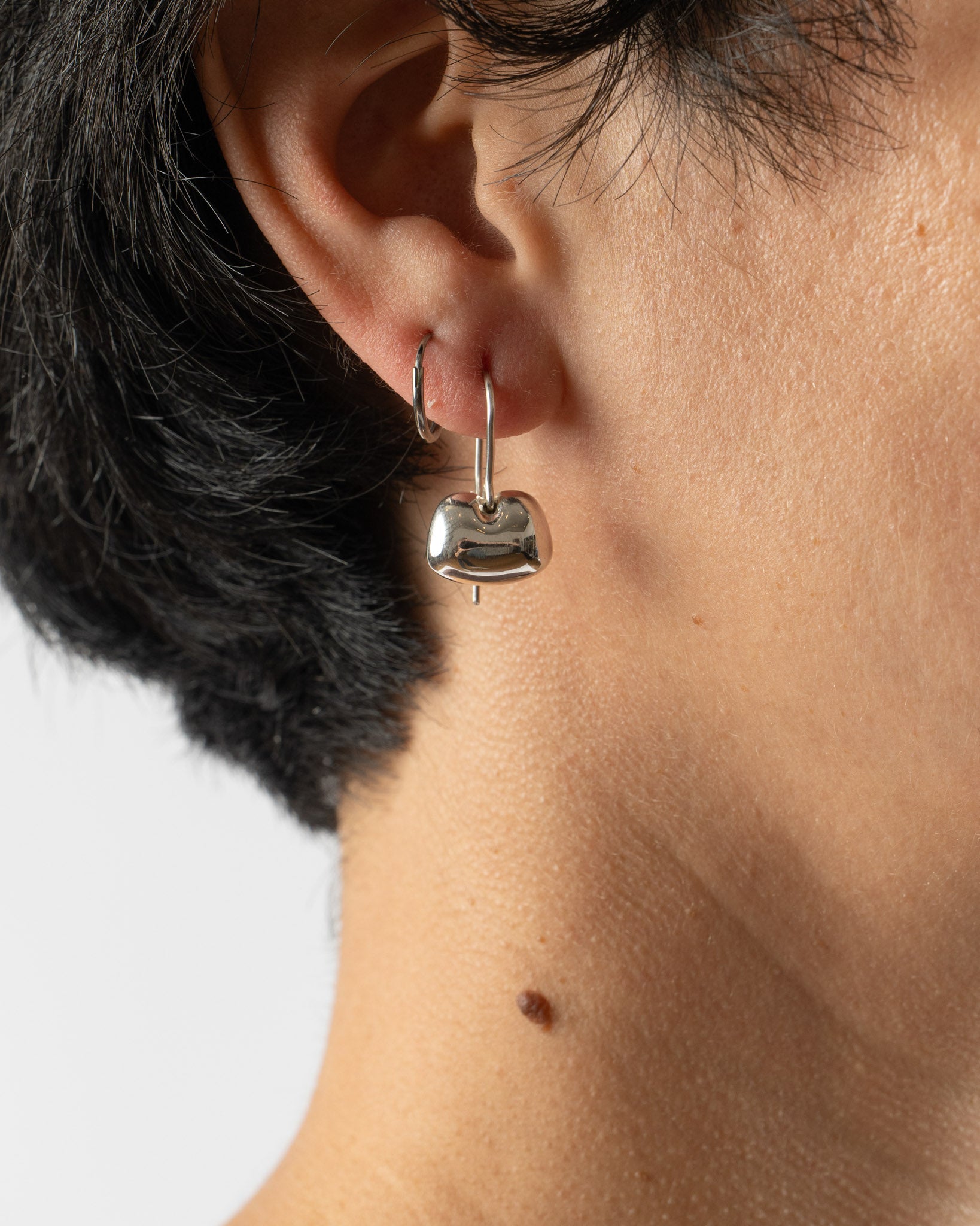 Quarry Tumid Earring in Silver