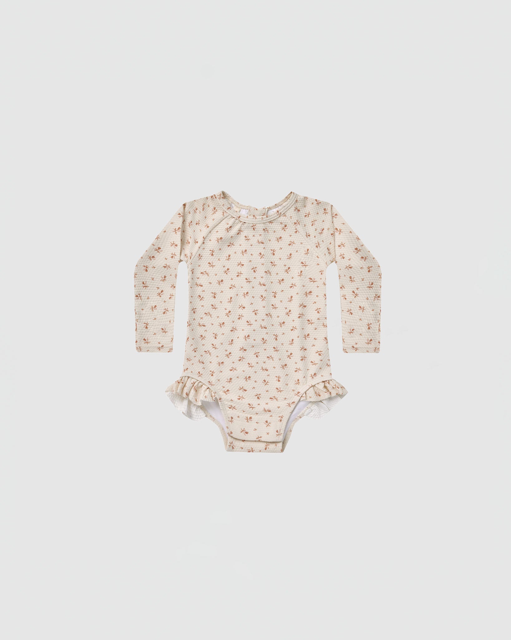 Quincy Mae Olivia Rashguard One Piece in Clay Ditsy