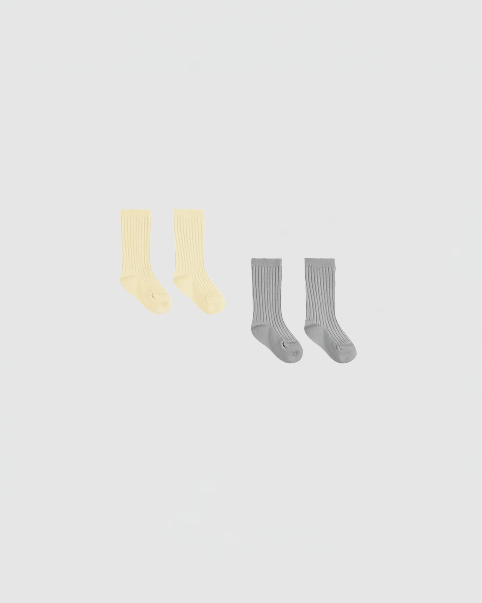 Quincy Mae Sock Set in Sky/Yellow