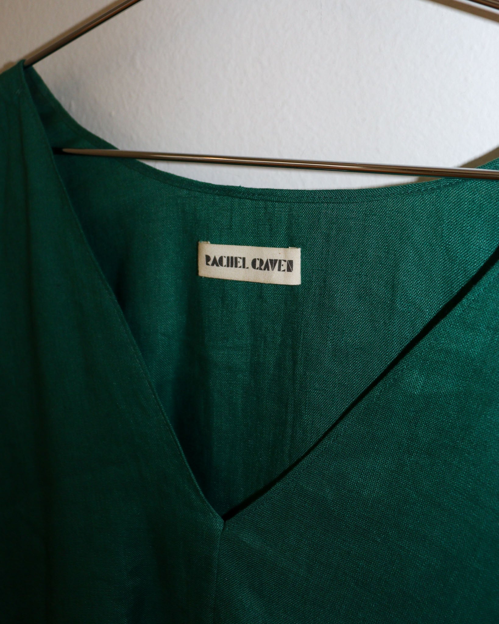 Pre-owned: Rachel Craven V-Neck Long Dress in Green