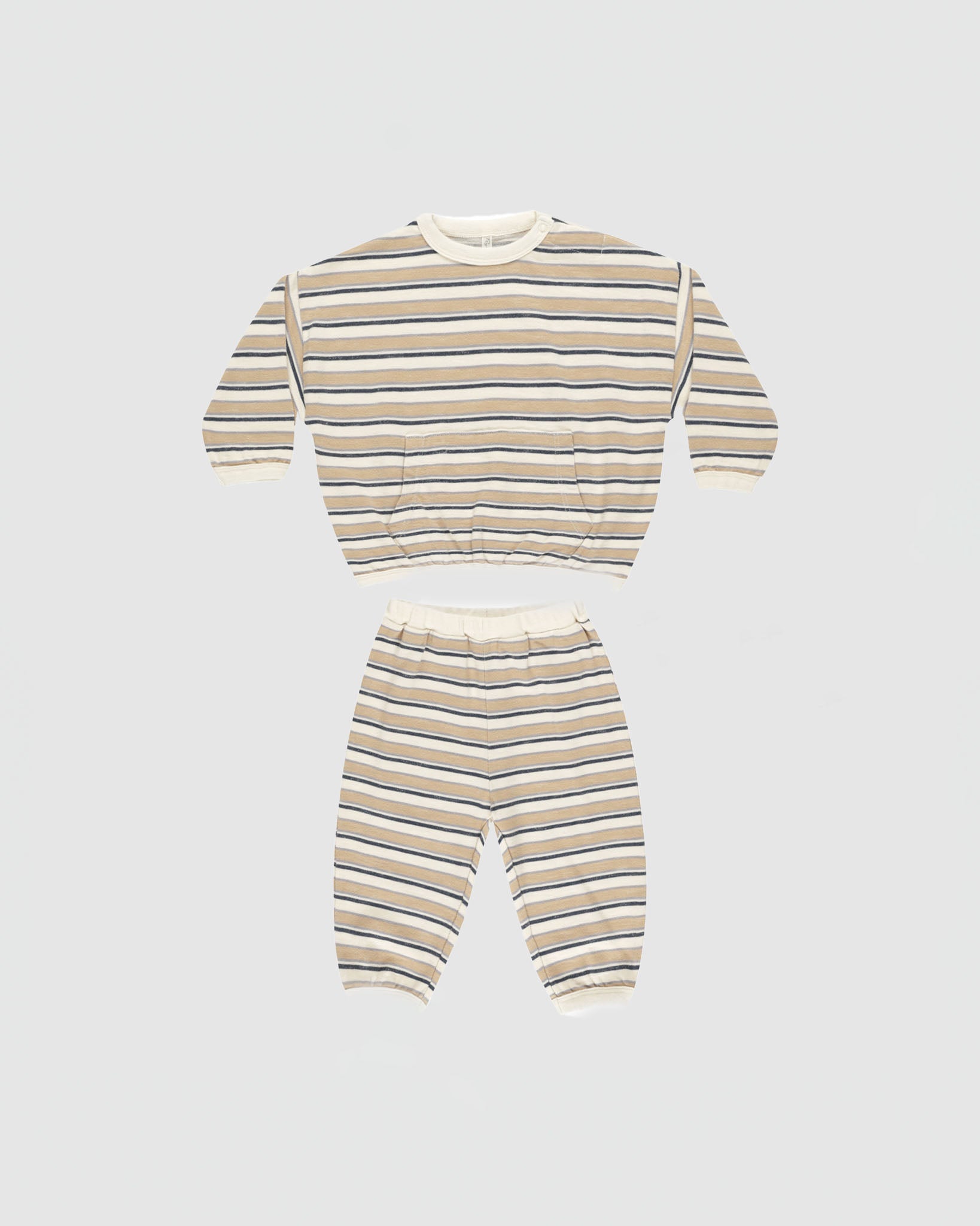 Rylee + Cru Relaxed Set in Blue Vintage Stripe