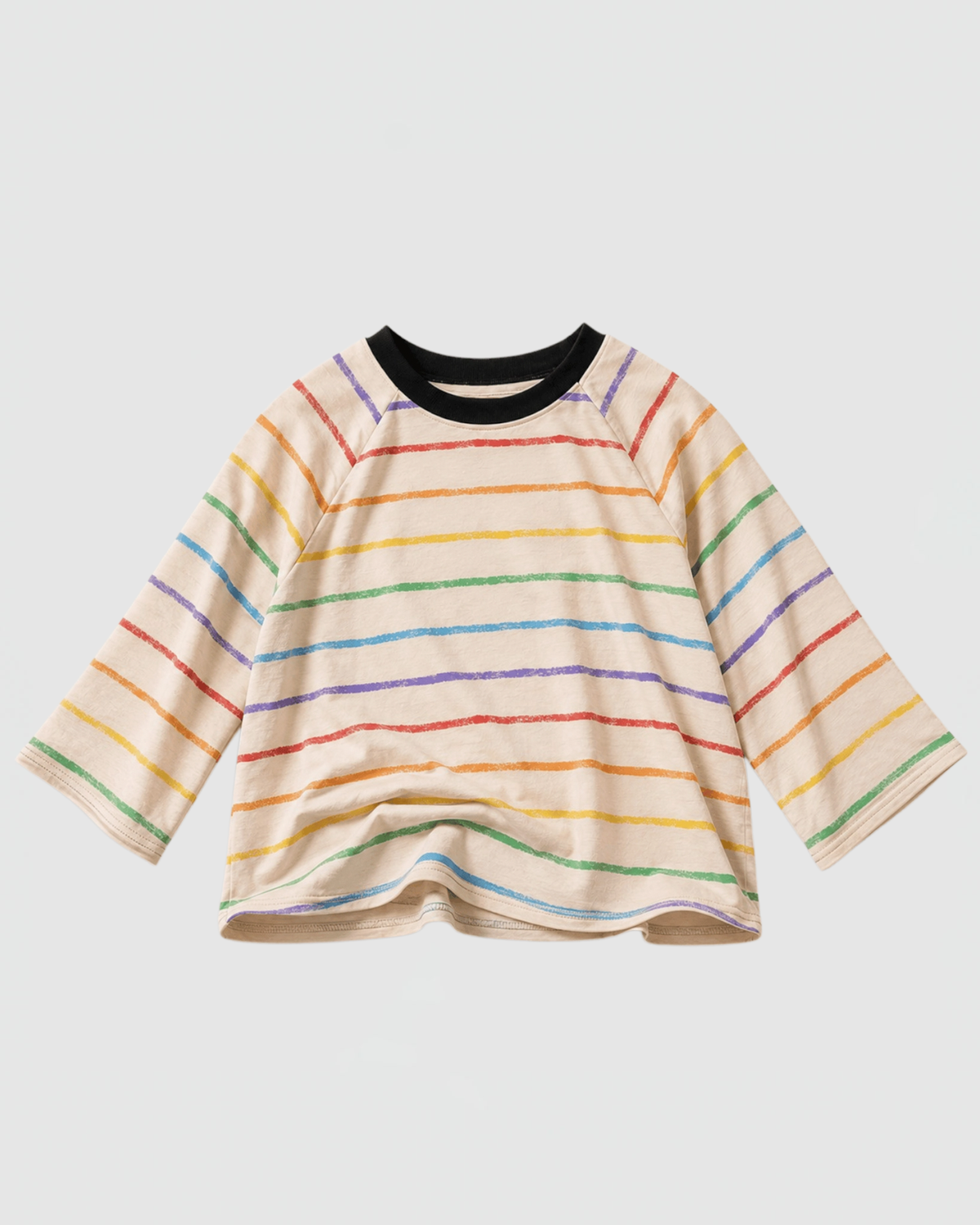 Best Day Ever Kids Retro Crayon Stripe Tee