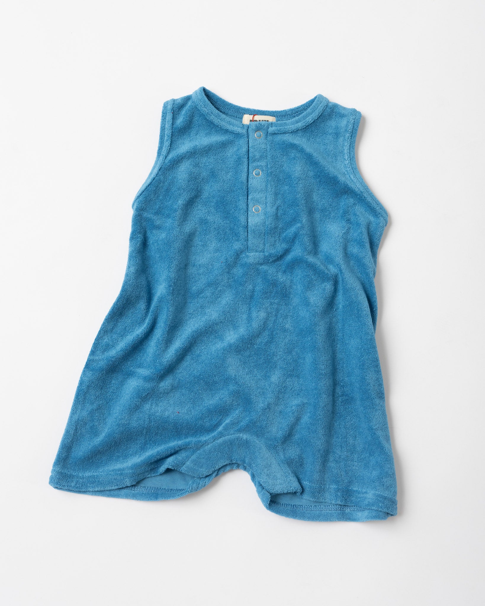 Roux Claude Terrycloth Romper Blue