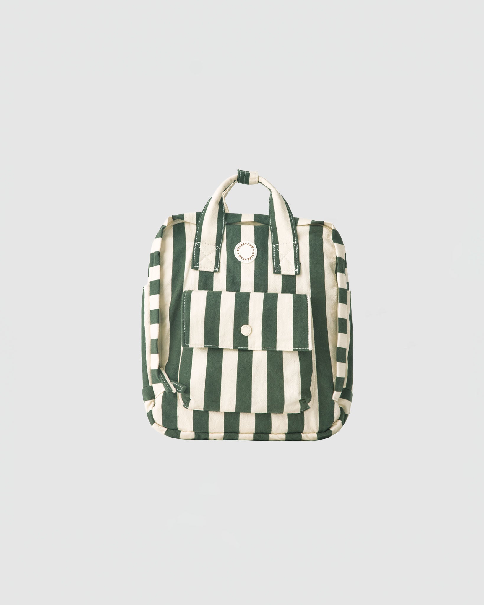 Rylee + Cru Mini Backpack in Green Stripe