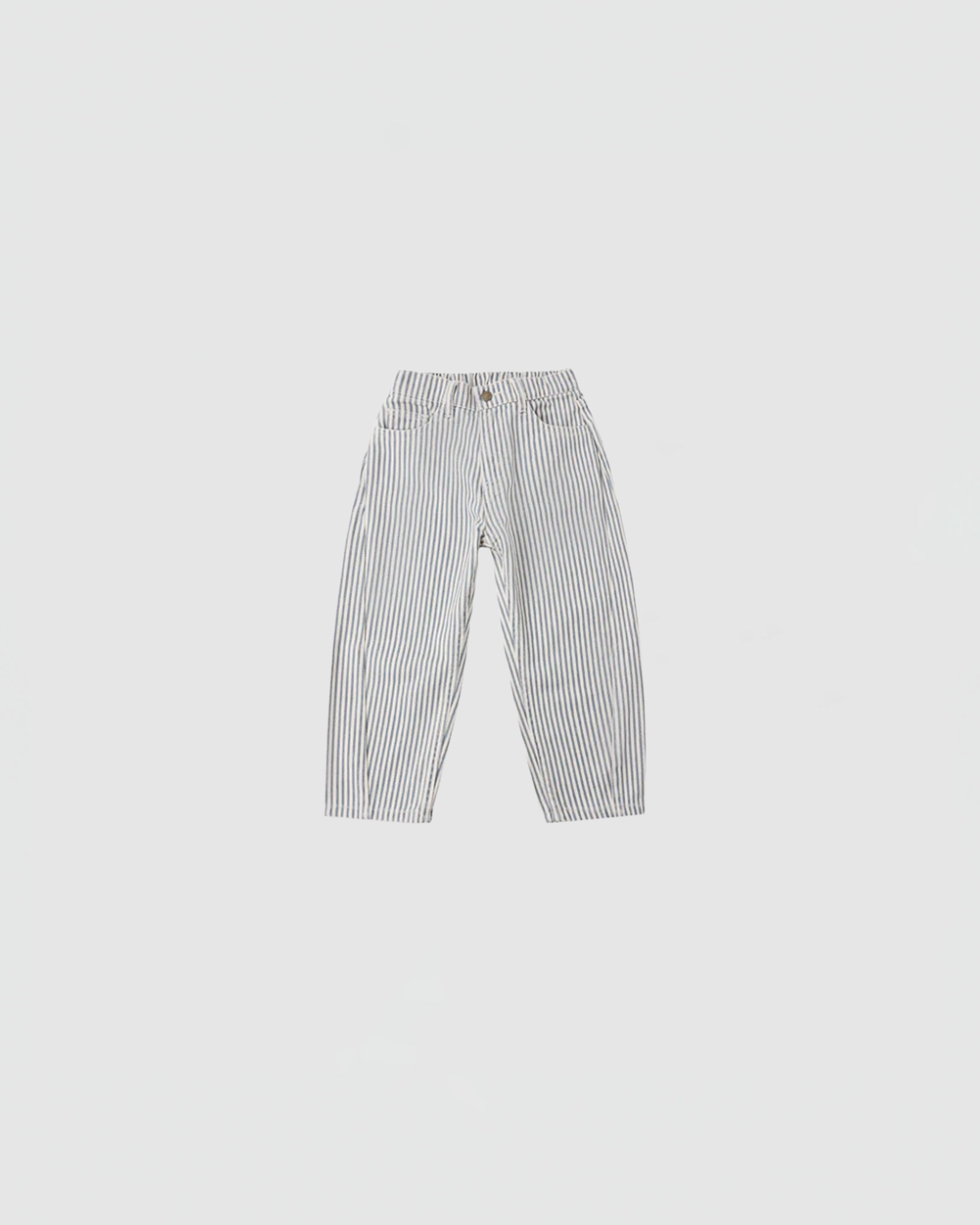 Rylee + Cru Barrel Pant in Railroad Stripe