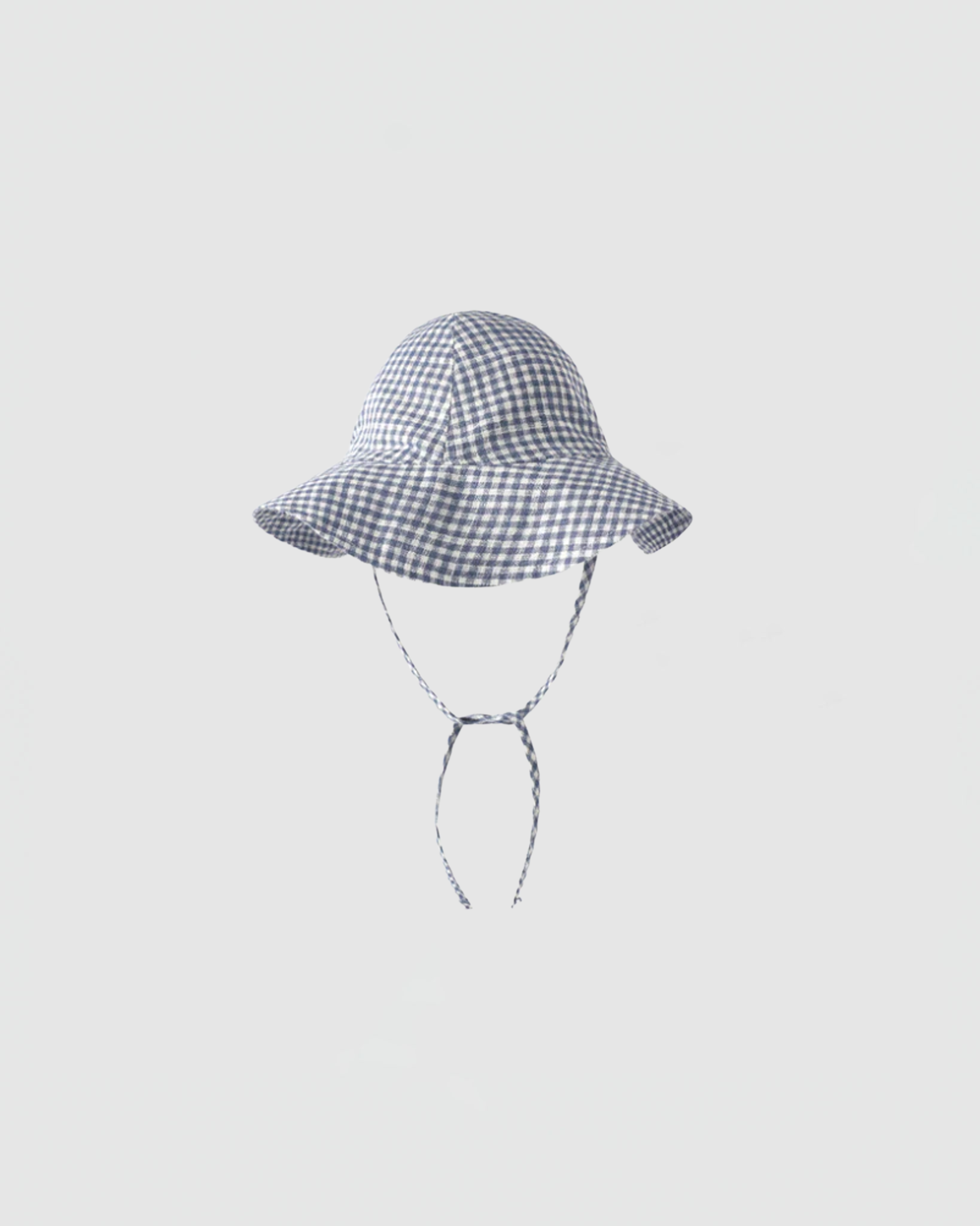 Rylee + Cru Floppy Sun Hat in Marine Gingham