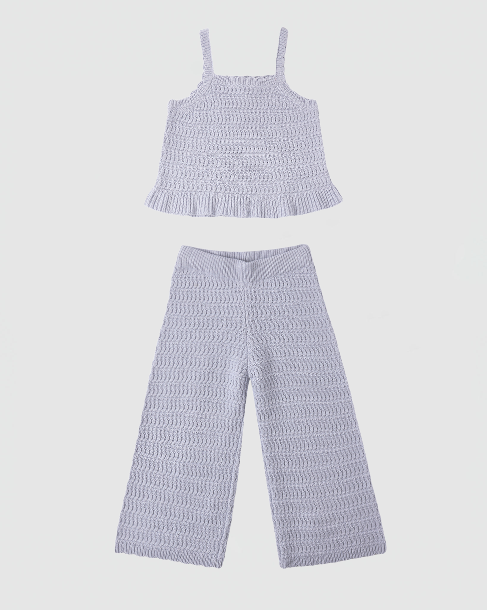 Rylee + Cru Mari Knit Set in Periwinkle