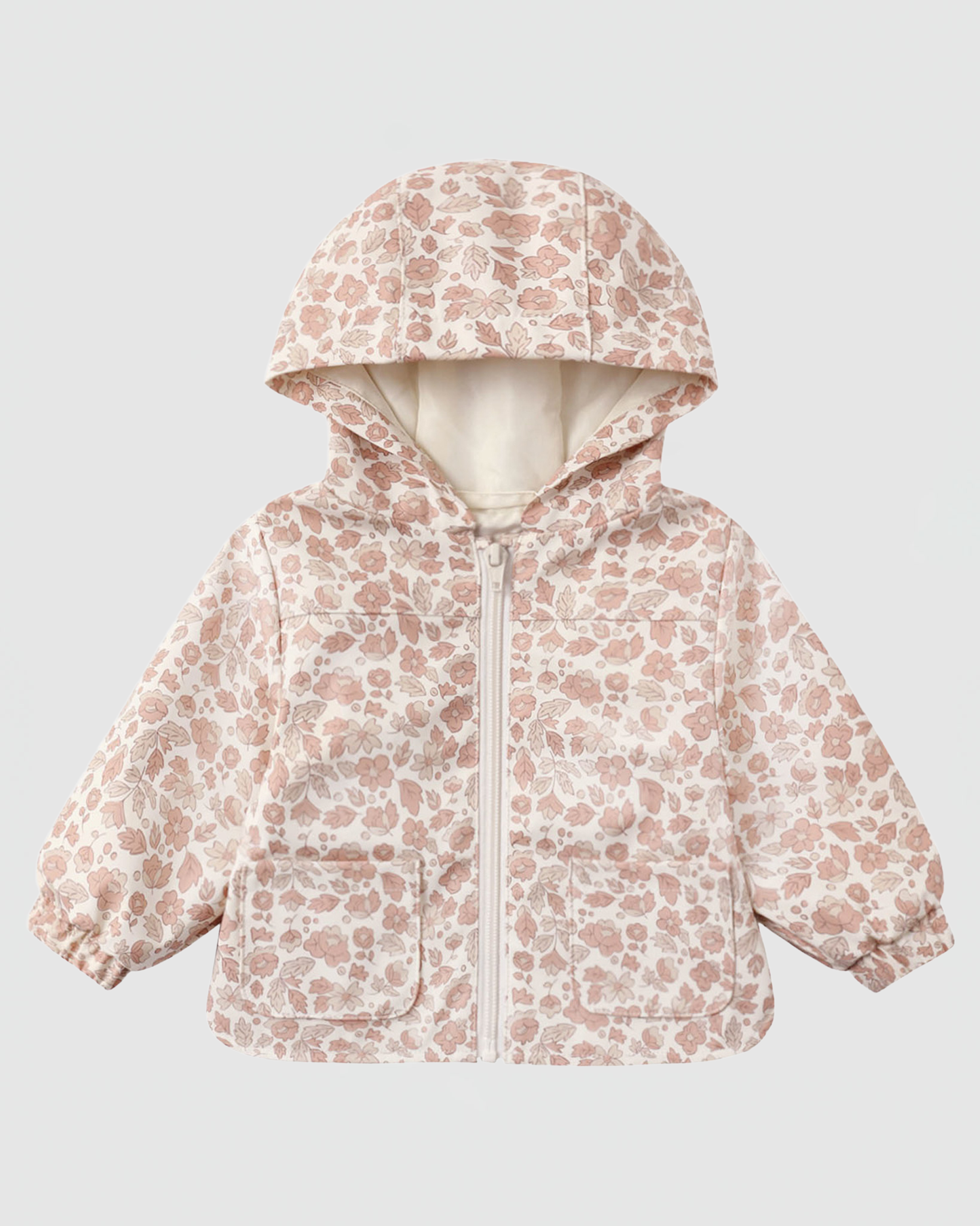 Quincy Mae Rain Coat in Pink Blossom