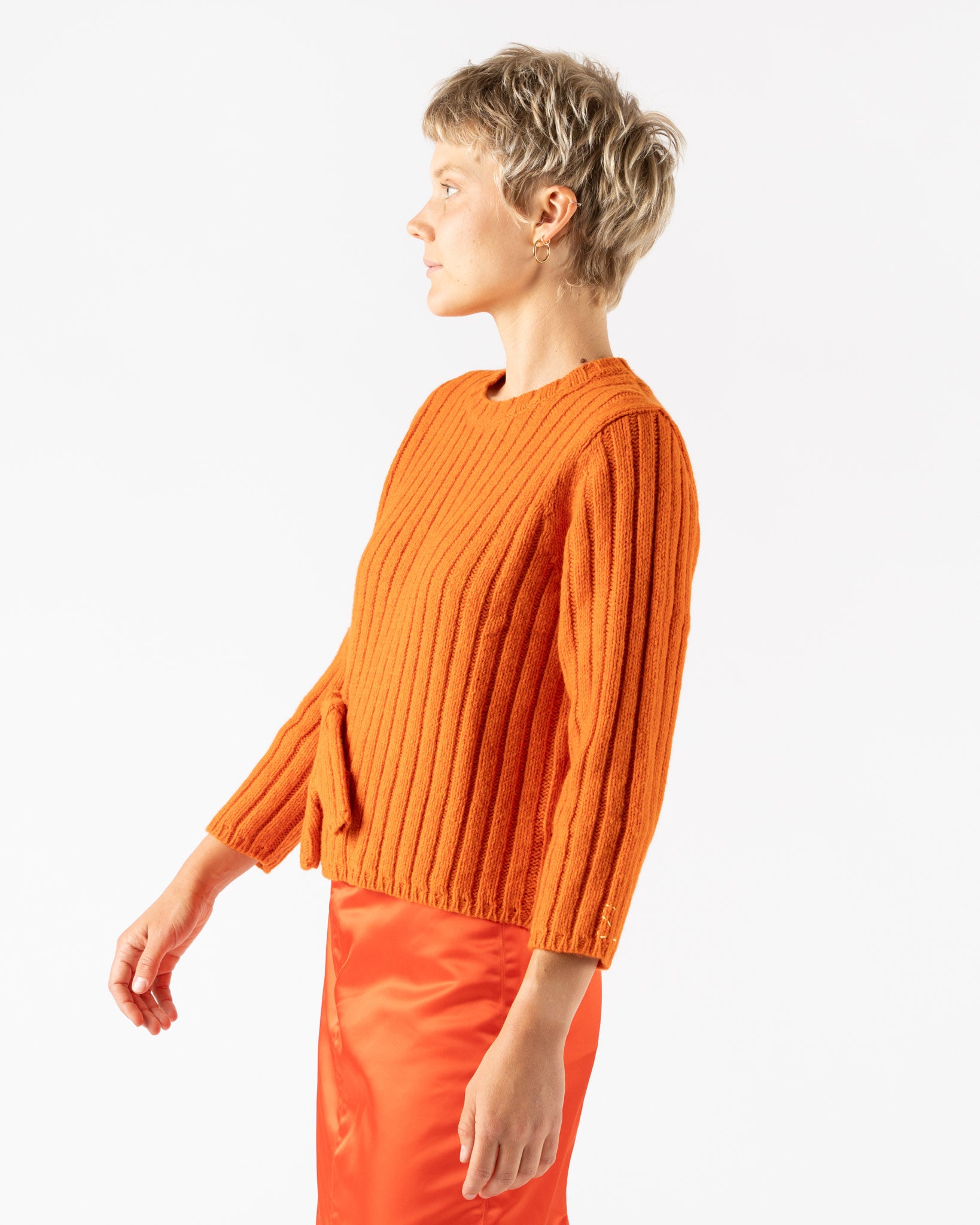 Sandy Liang Carlow Sweater in Orange