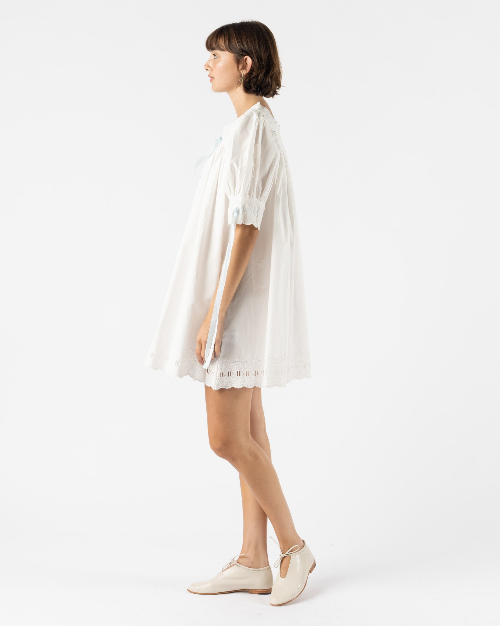 Sandy Liang Daikon Dress in White