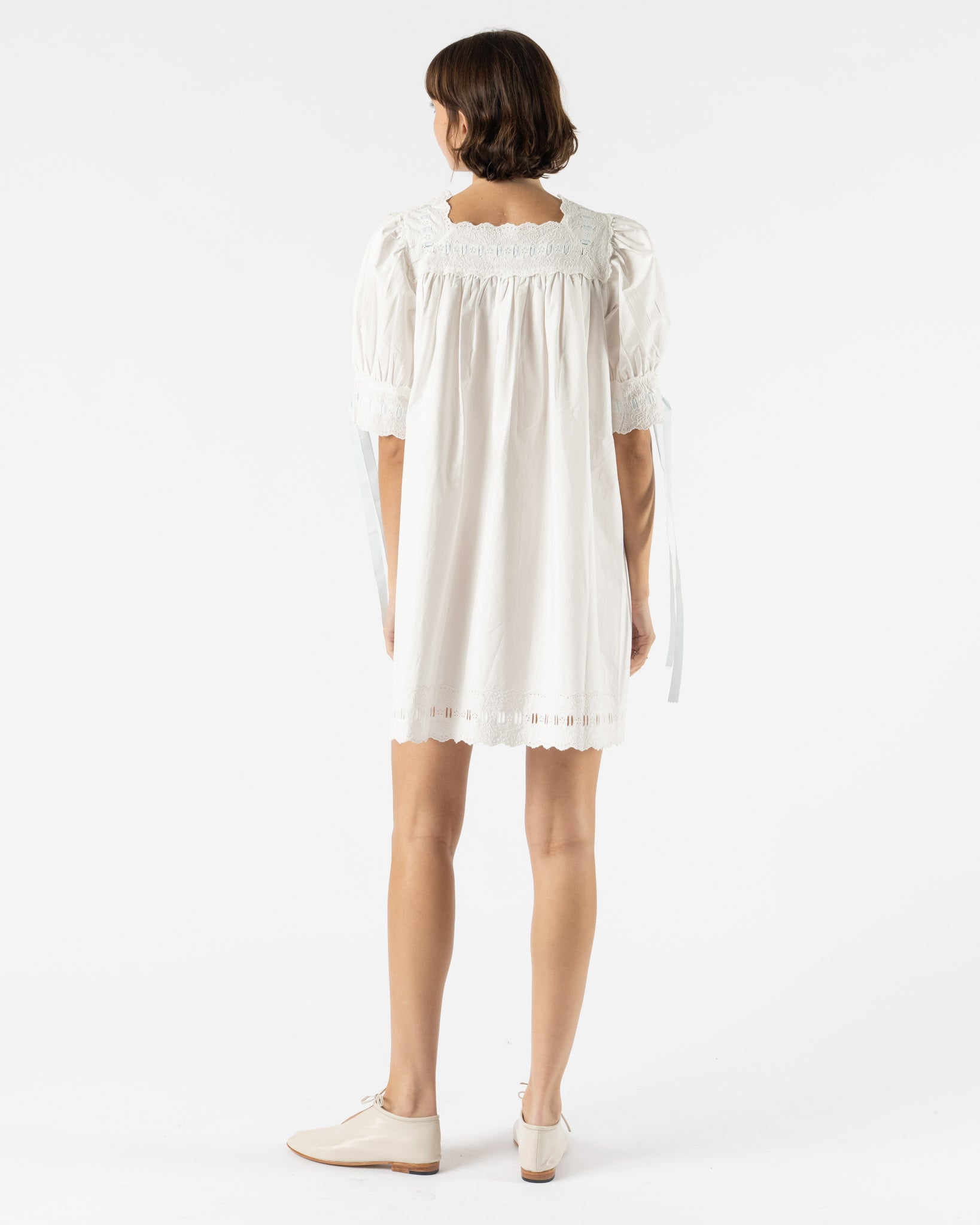 Sandy Liang Daikon Dress in White