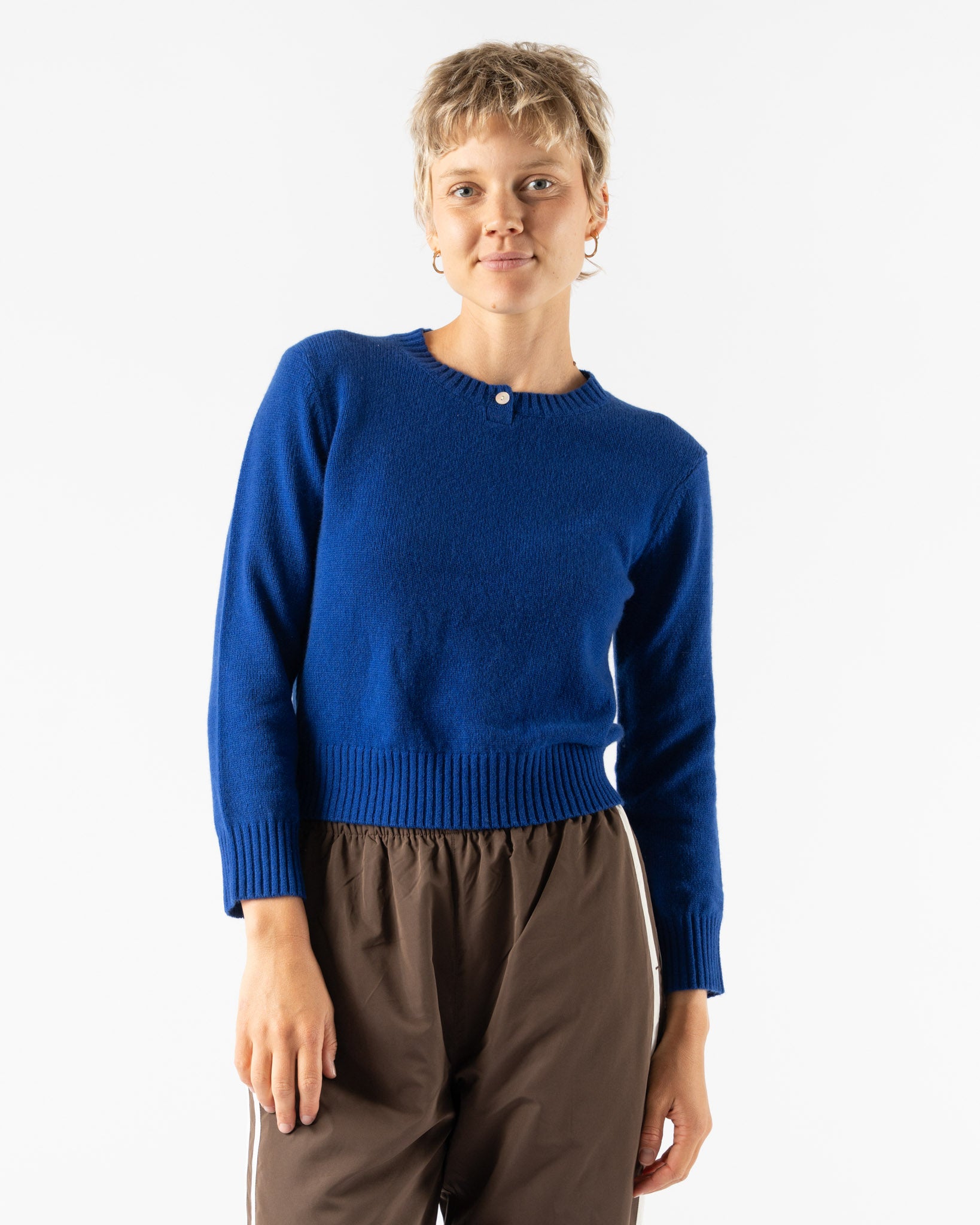 Sandy Liang Pino Cashmere Sweater in Blue