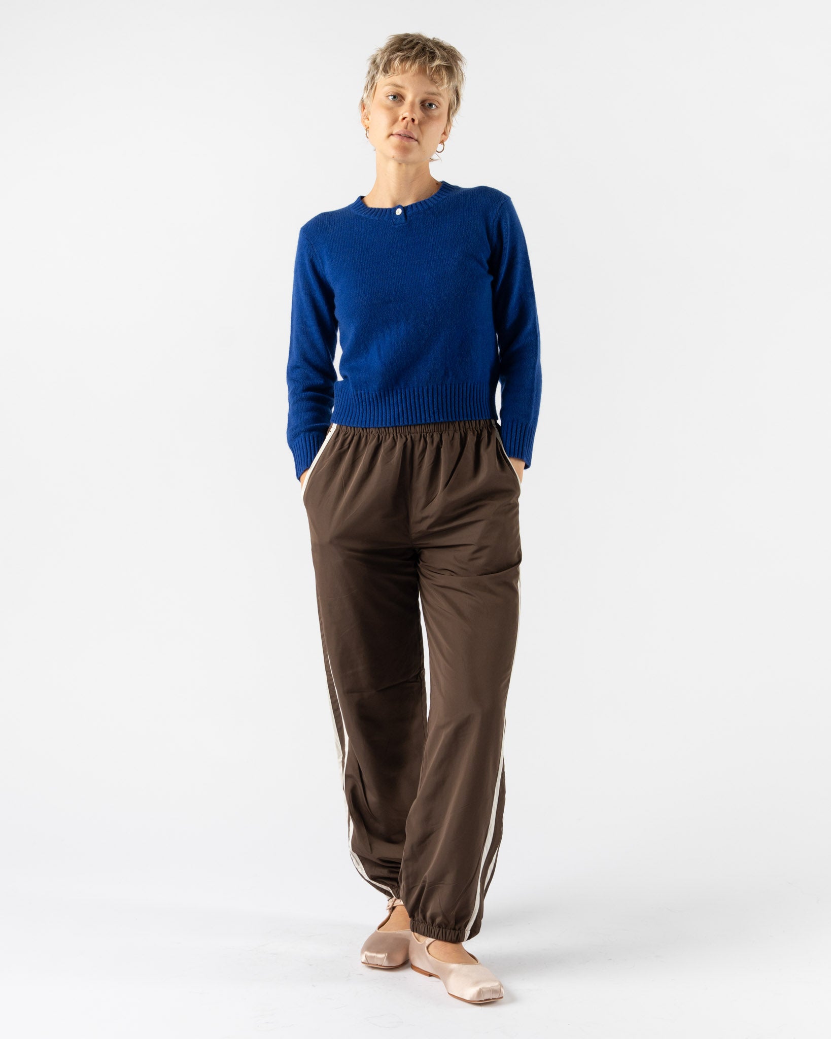 Sandy Liang Pino Cashmere Sweater in Blue