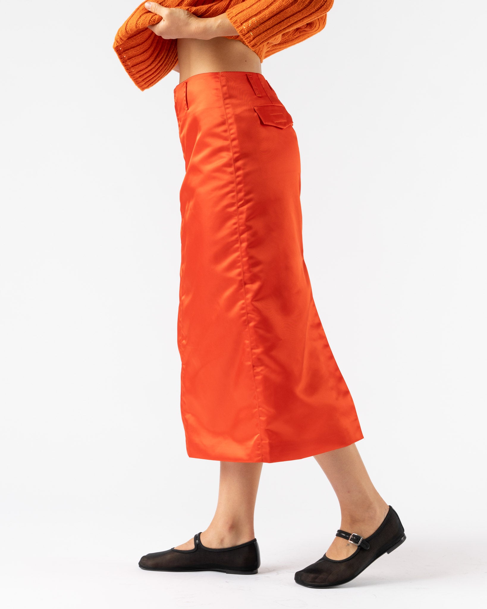 Sandy Liang Ravenna Skirt in Orange