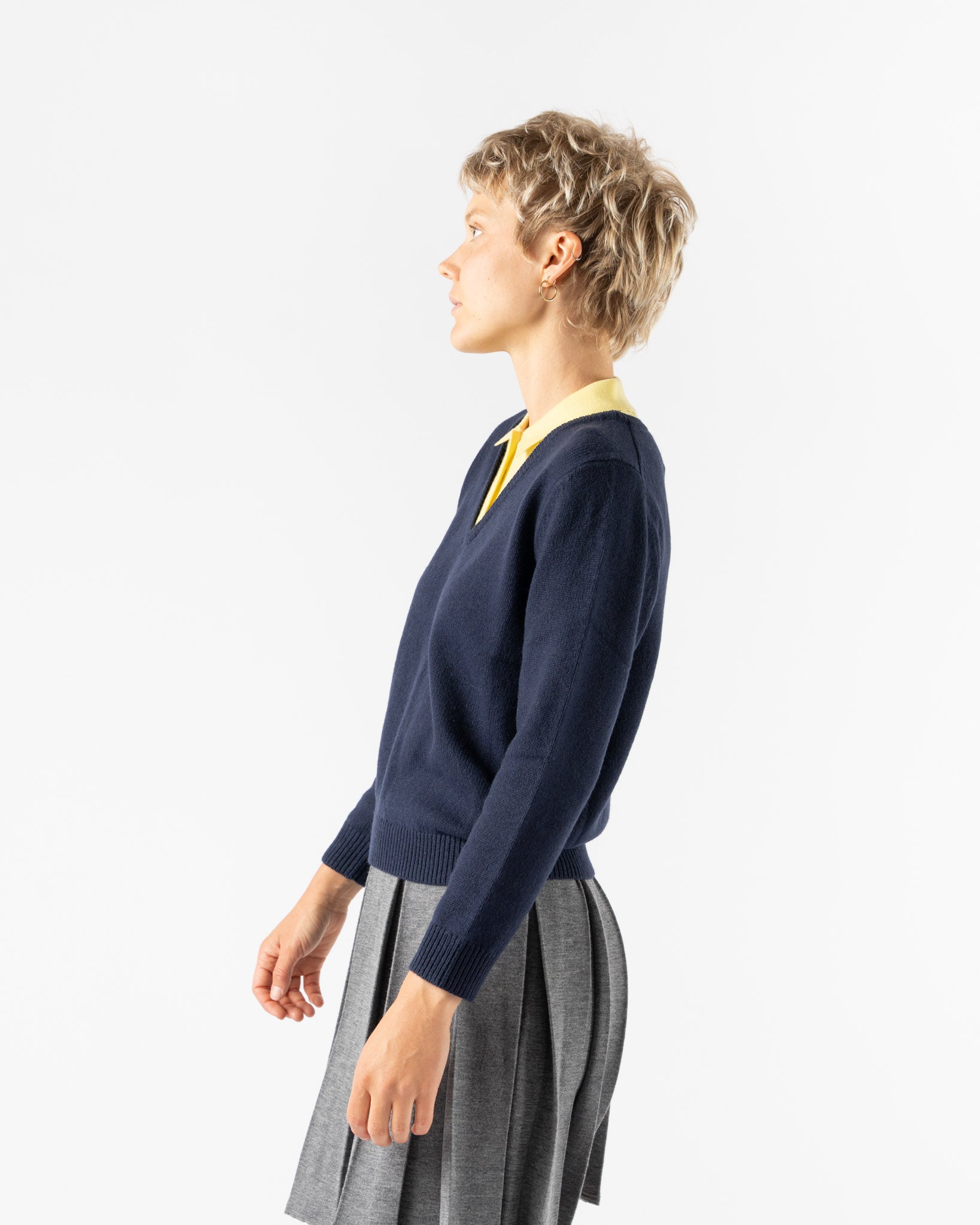 Sandy Liang Wesley Sweater in Navy