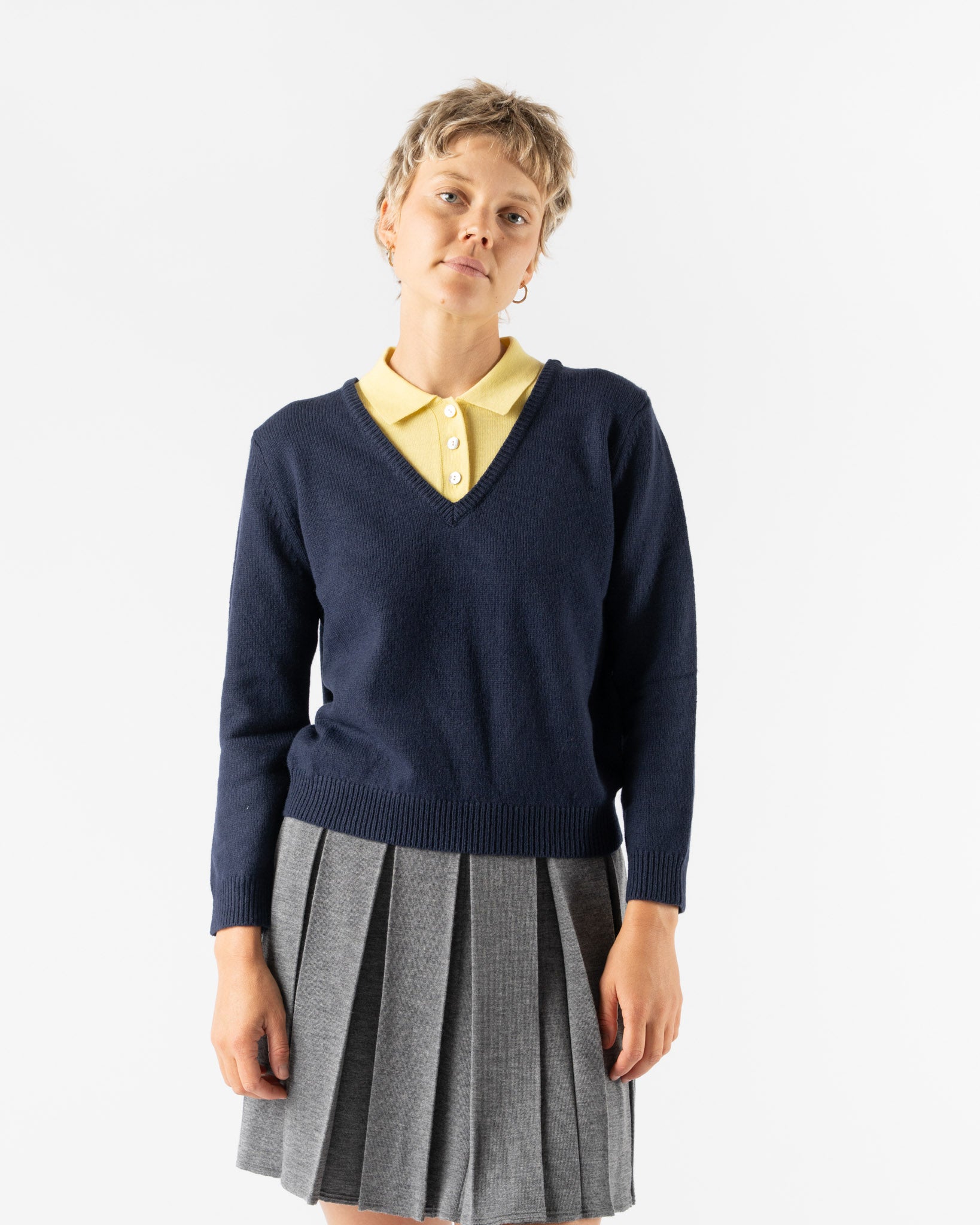 Sandy Liang Wesley Sweater in Navy