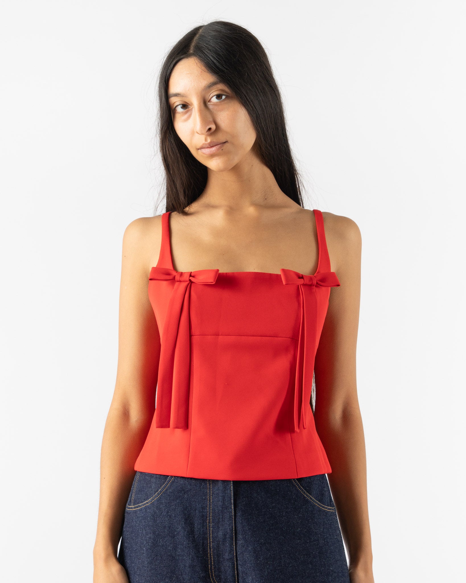 Sandy Liang Amelie Top in Red