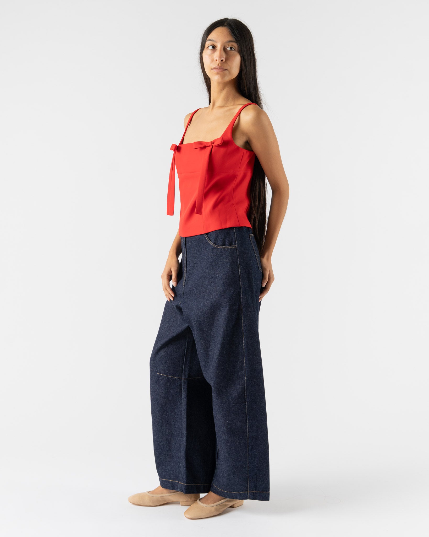 Sandy Liang Amelie Top in Red
