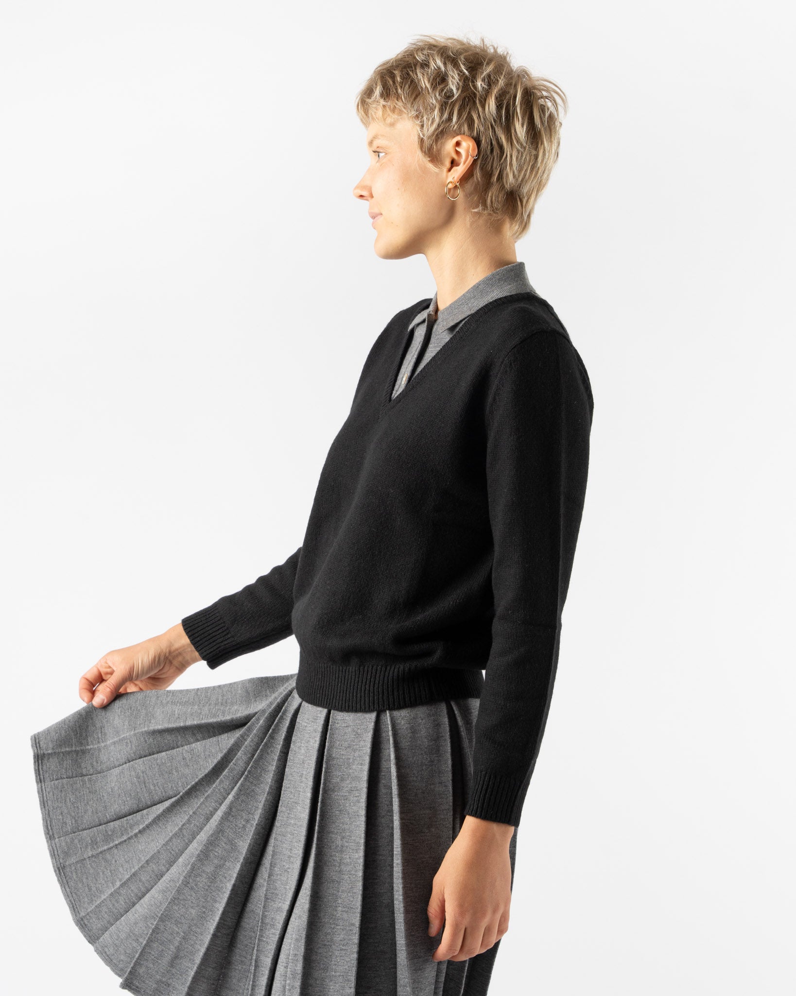 Sandy Liang Wesley Sweater in Black