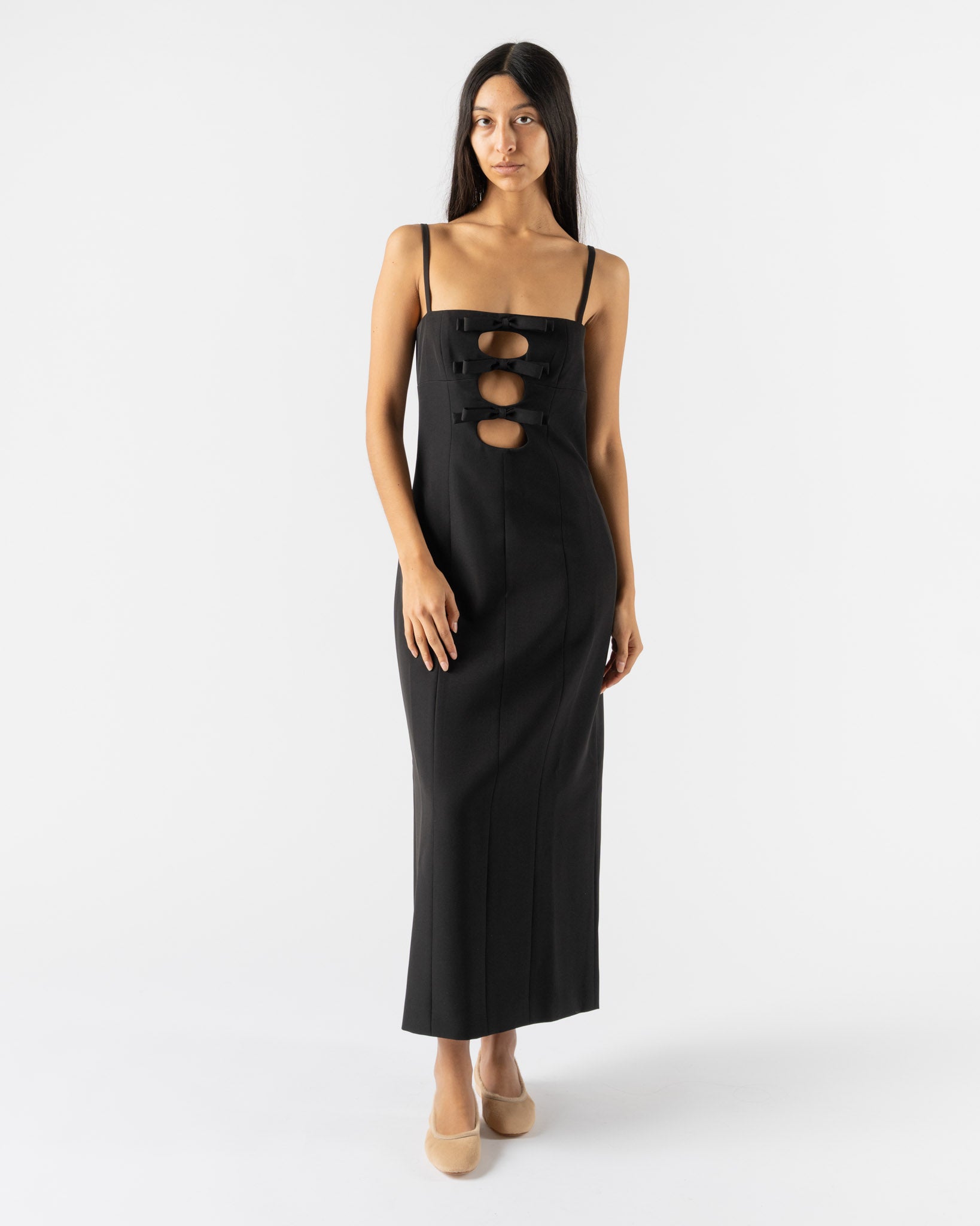 Sandy Liang Sen Dress in Black Curated at Jake and Jones