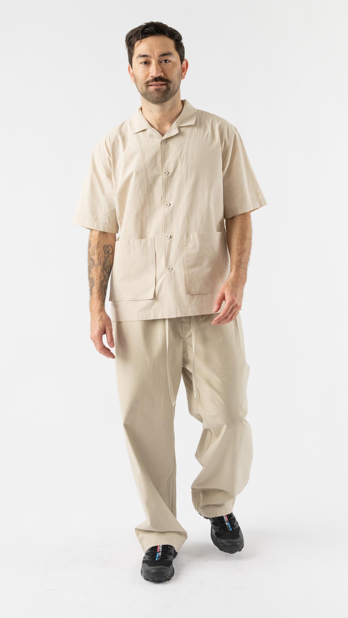 Satta Kai Pant in Ecru