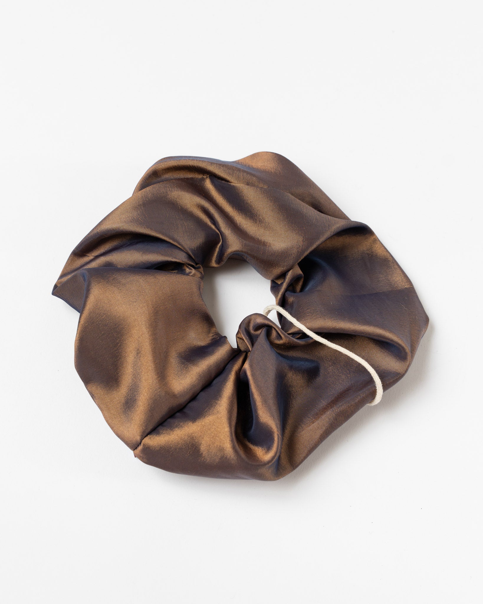 Coming of Age Scrunchie in Copper Taffeta