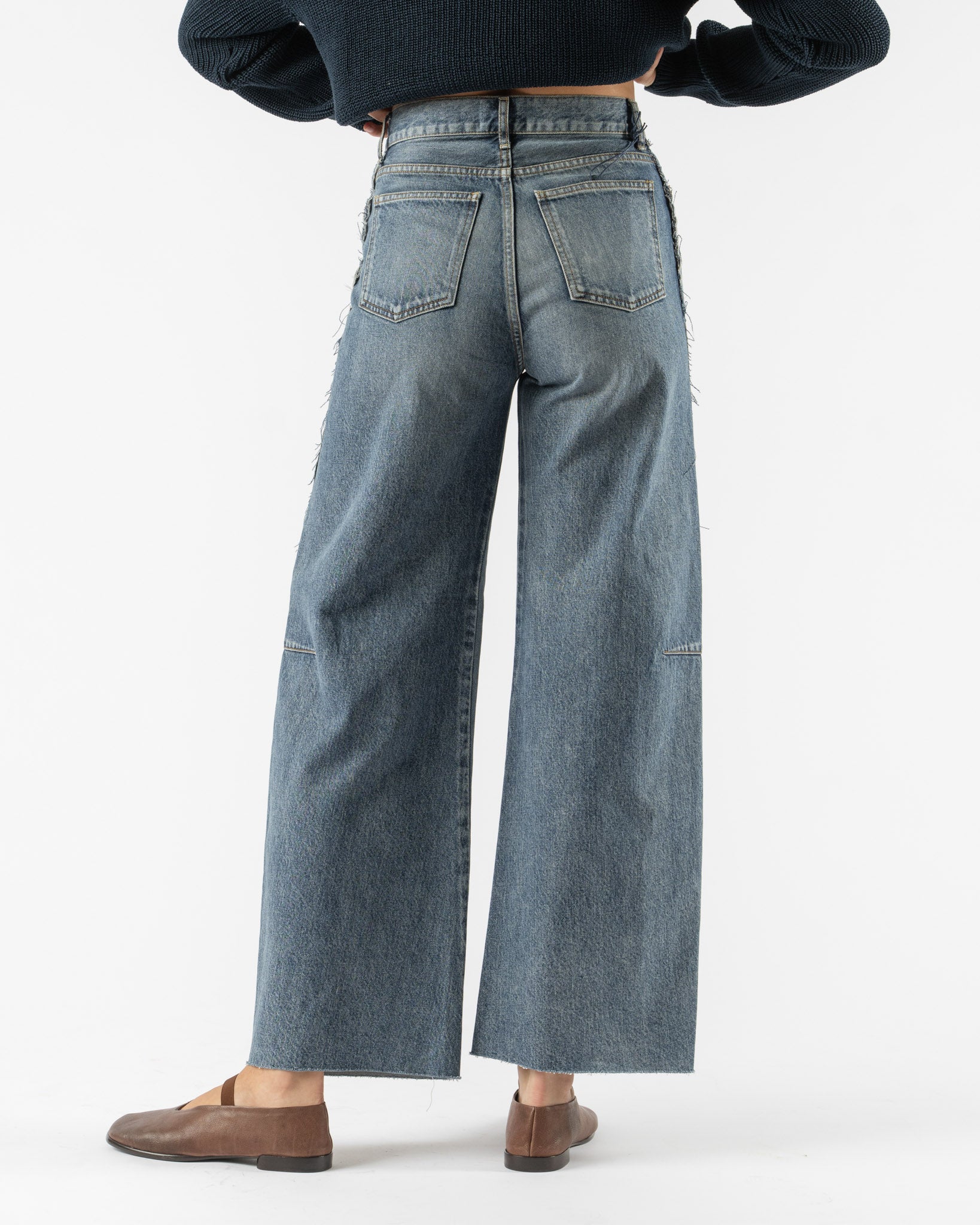 Serge Remake 2 Tone Martin Pants in Vintage Blue