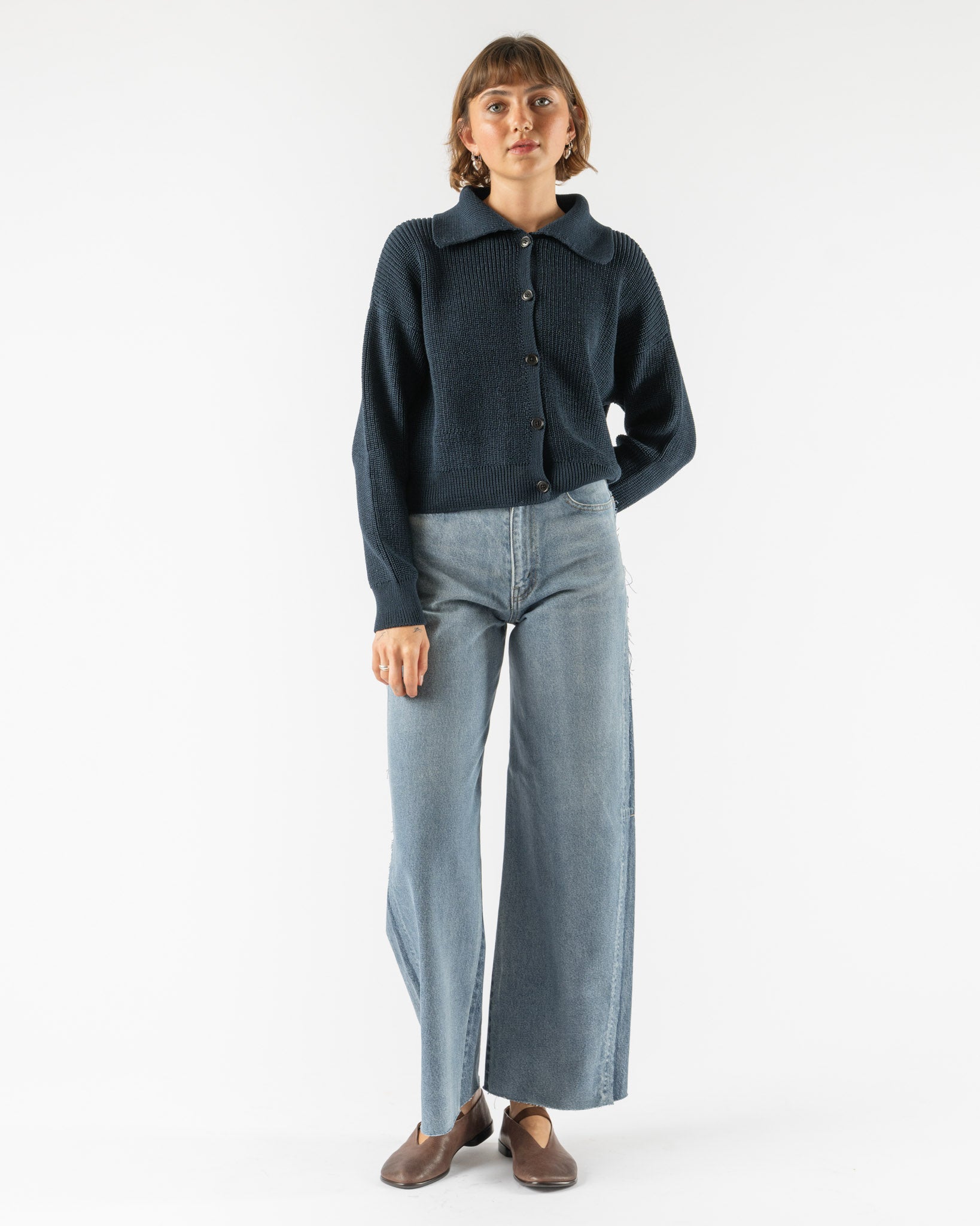 Serge Remake 2 Tone Martin Pants in Vintage Blue