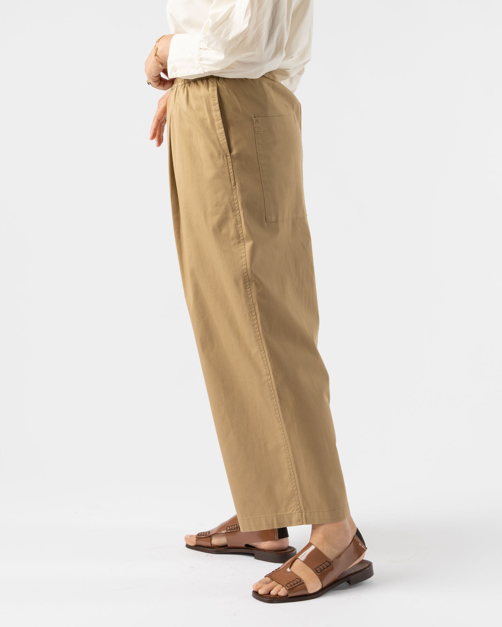 Shaina Mote Easy Pant in Khaki