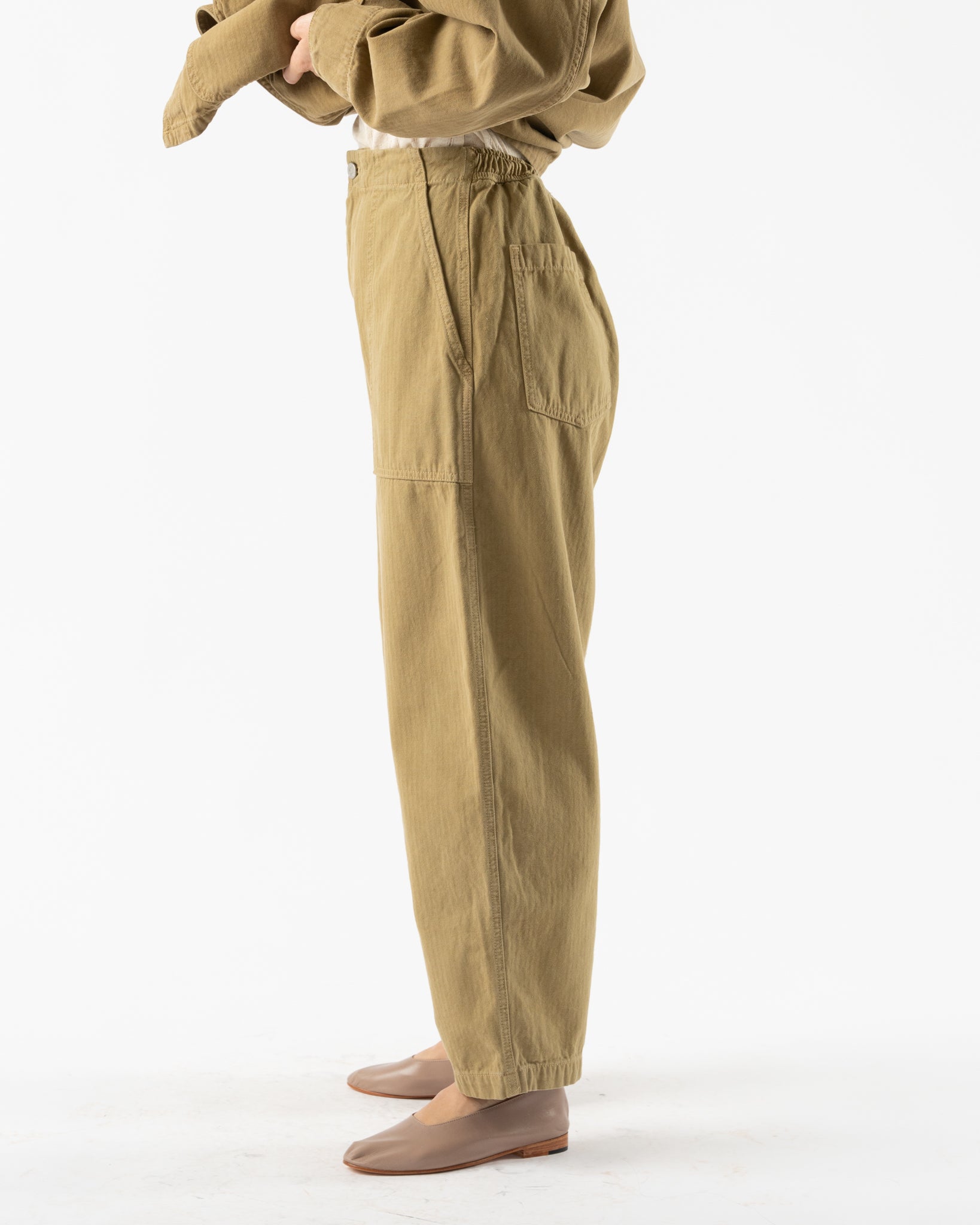 Shaina Mote Painter Pant in Kelp