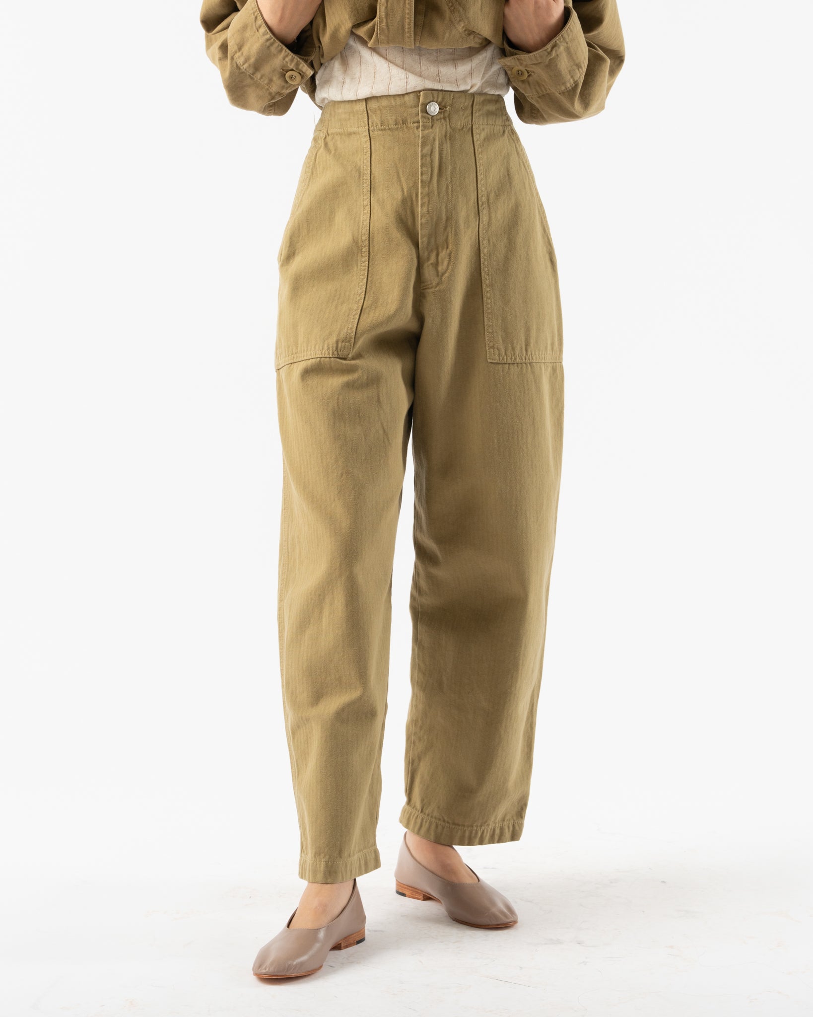 Shaina Mote Painter Pant in Kelp