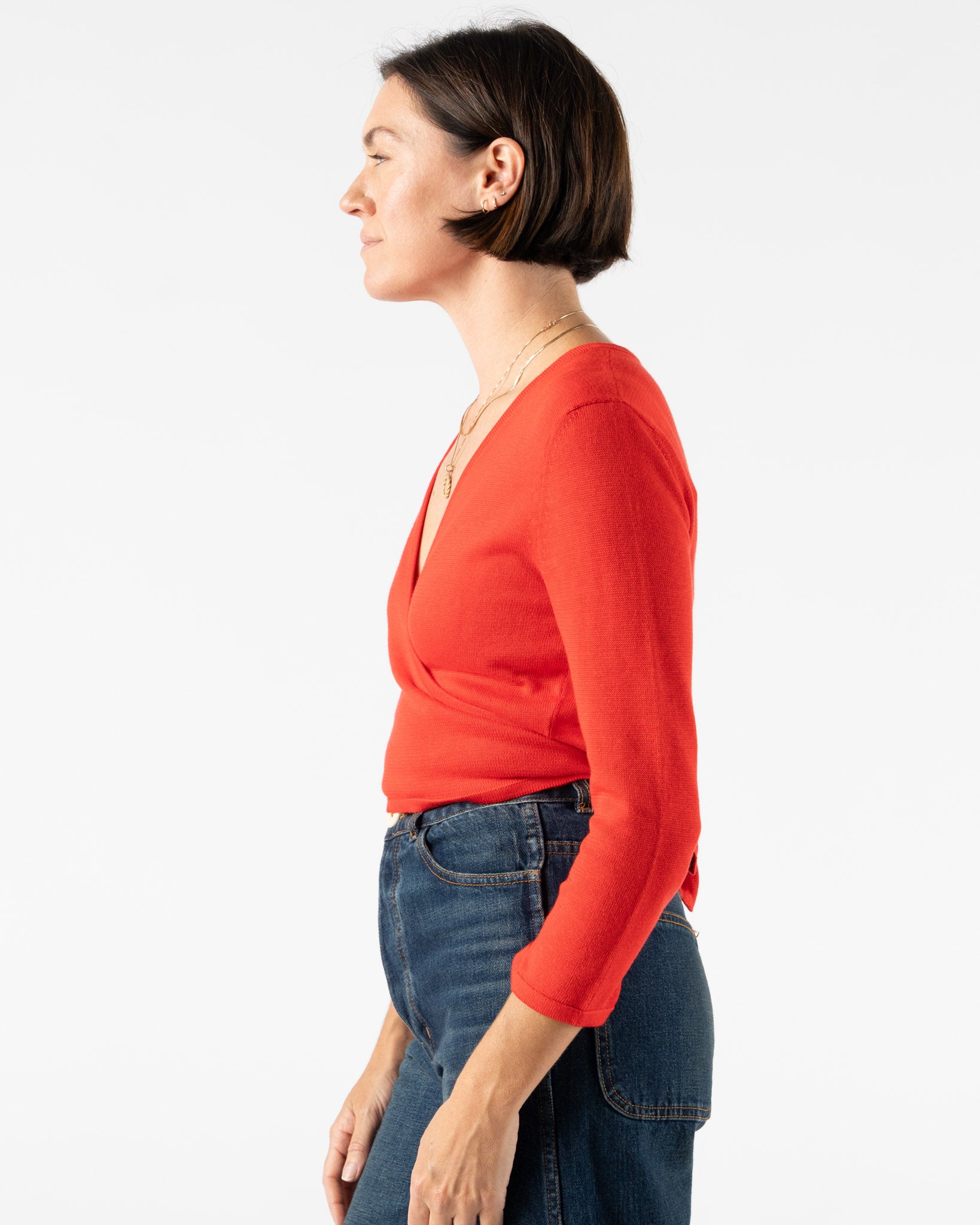 Shaina Mote Elsa Top in Vermillion