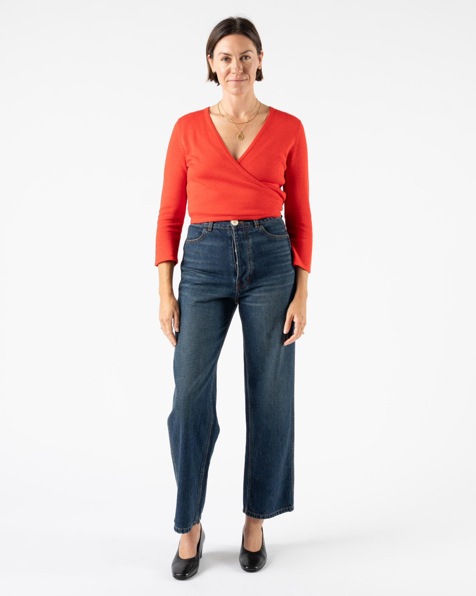 Shaina Mote Elsa Top in Vermillion