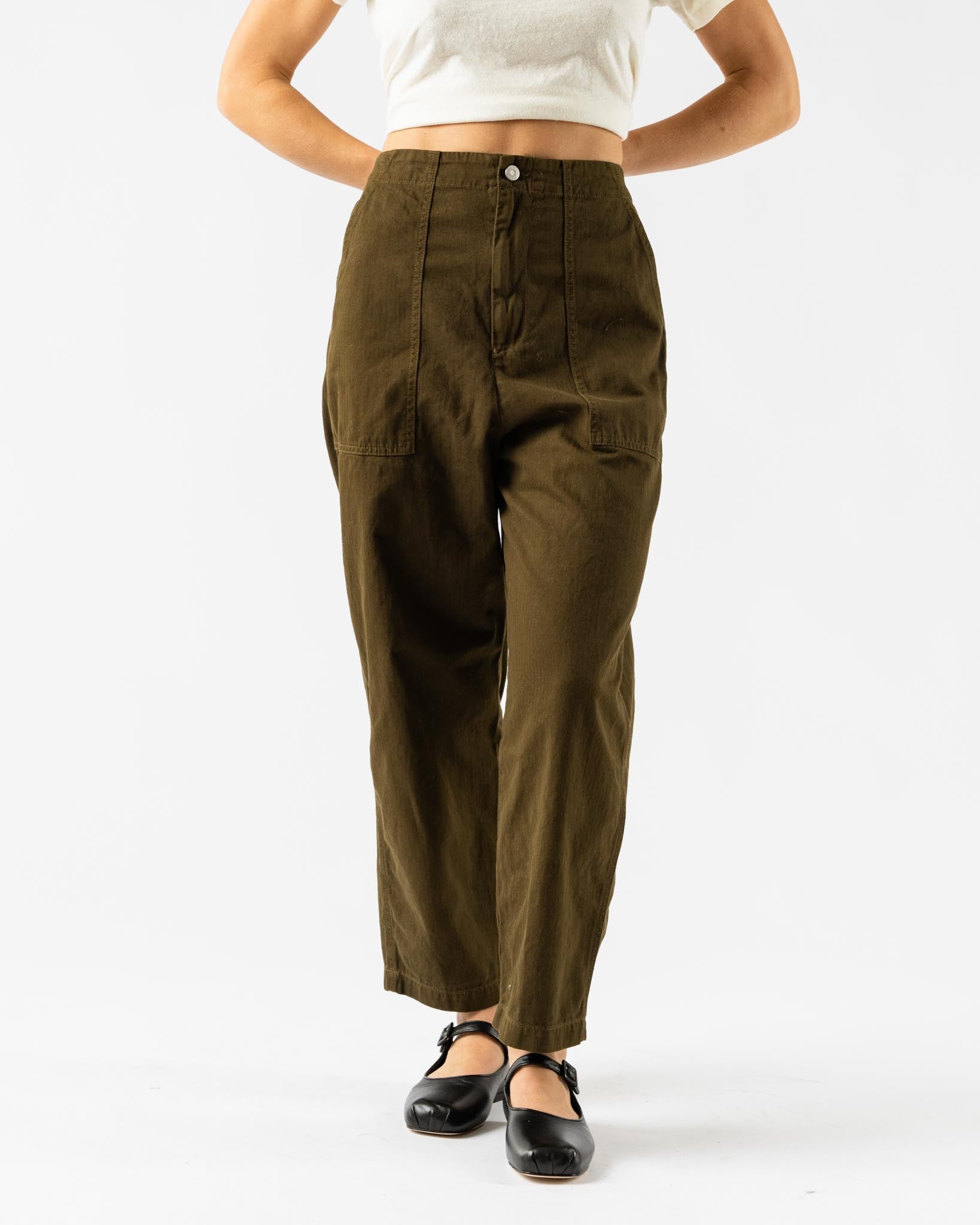 Shaina Mote Painter Pant in Olive